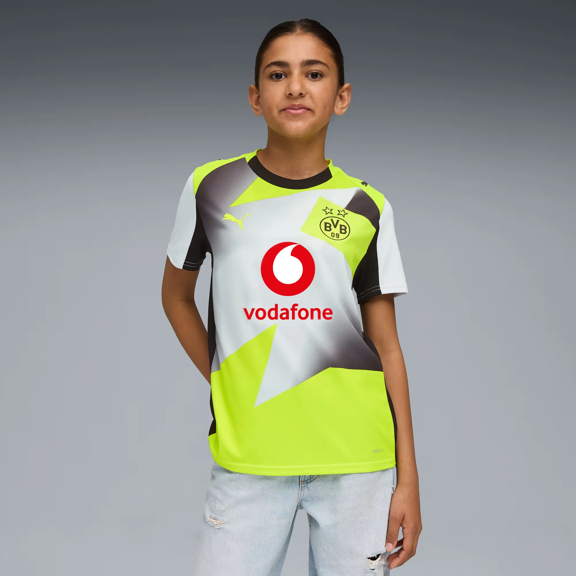 Borussia Dortmund 25/26 Away Football Shirt Jnr