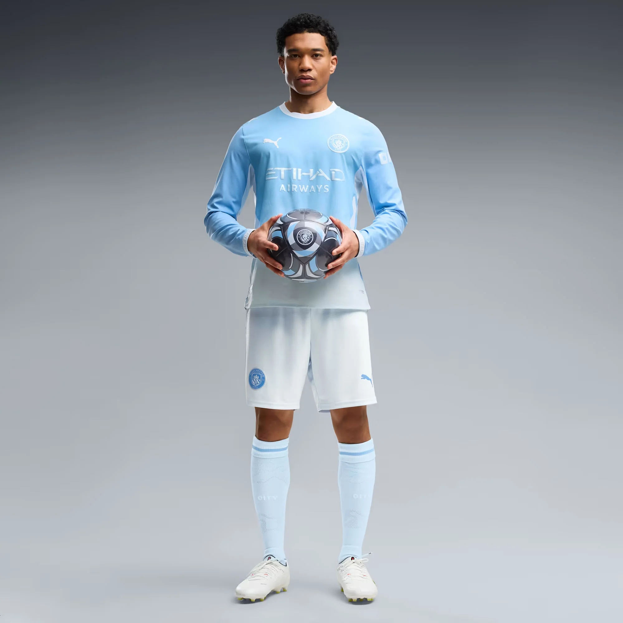 Man City 26/27 Home Authentic L/S Football Shirt - Image 2