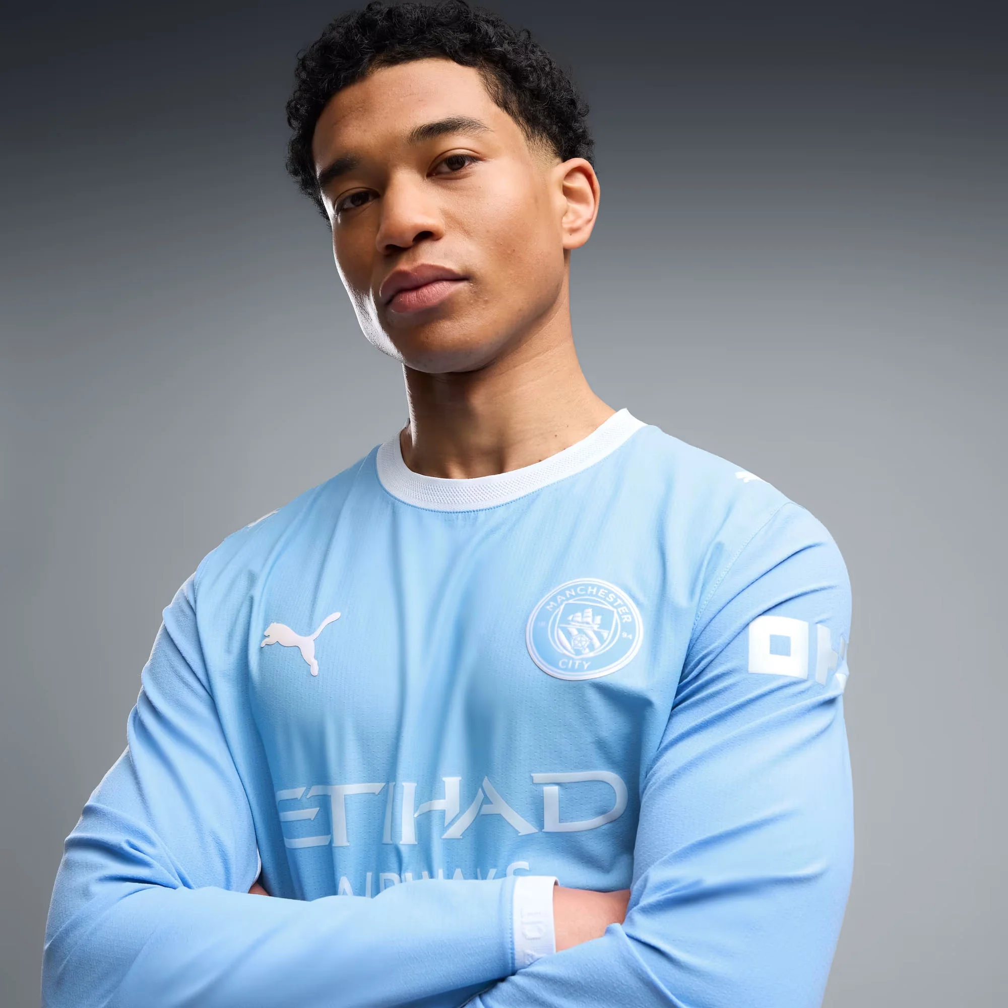 Man City 26/27 Home Authentic L/S Football Shirt - Image 3