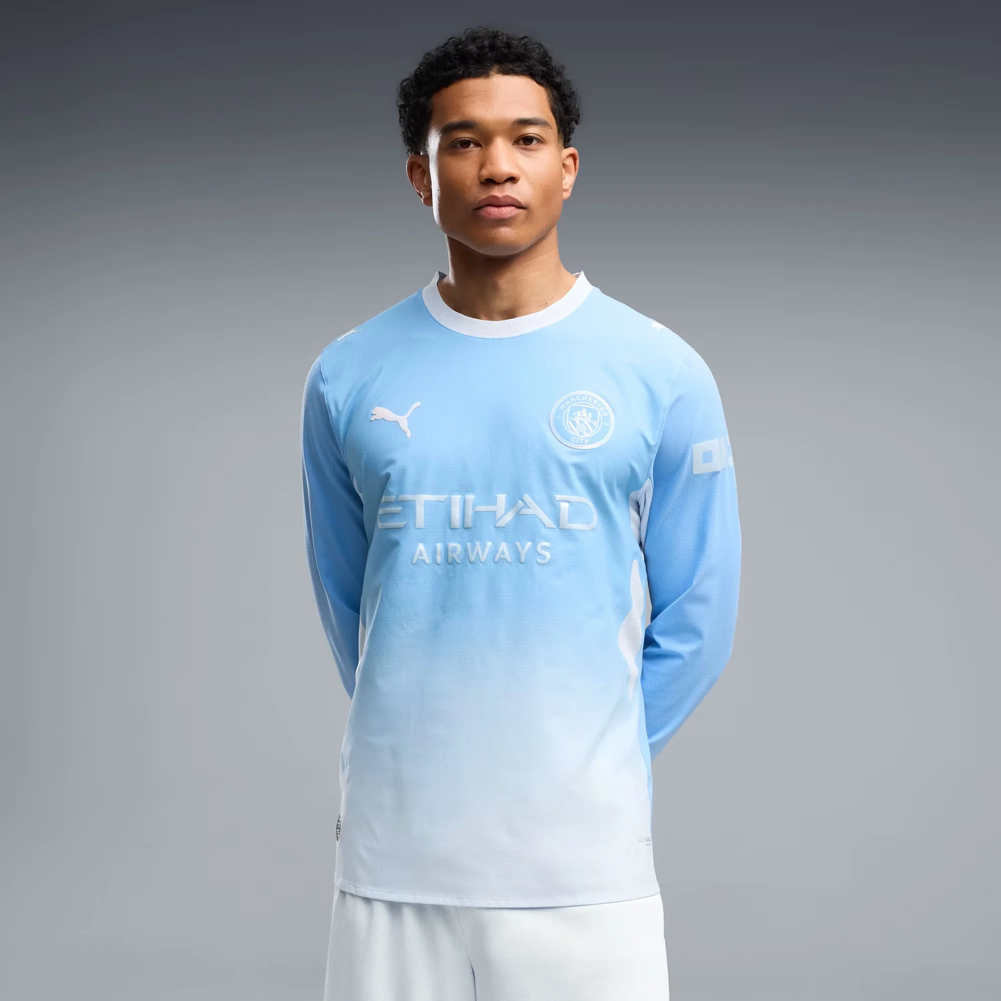 Man City 26/27 Home Authentic L/S Football Shirt - Image 4