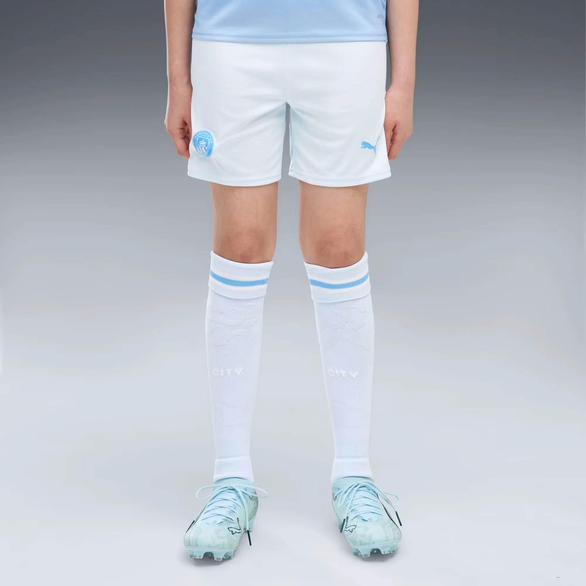 Man City 26/27 Home Football Shorts Jnr