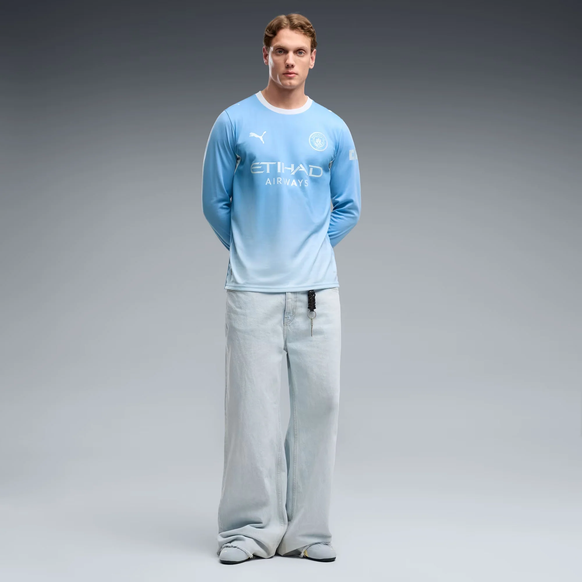 Man City 26/27 Home L/S Football Shirt - Image 3