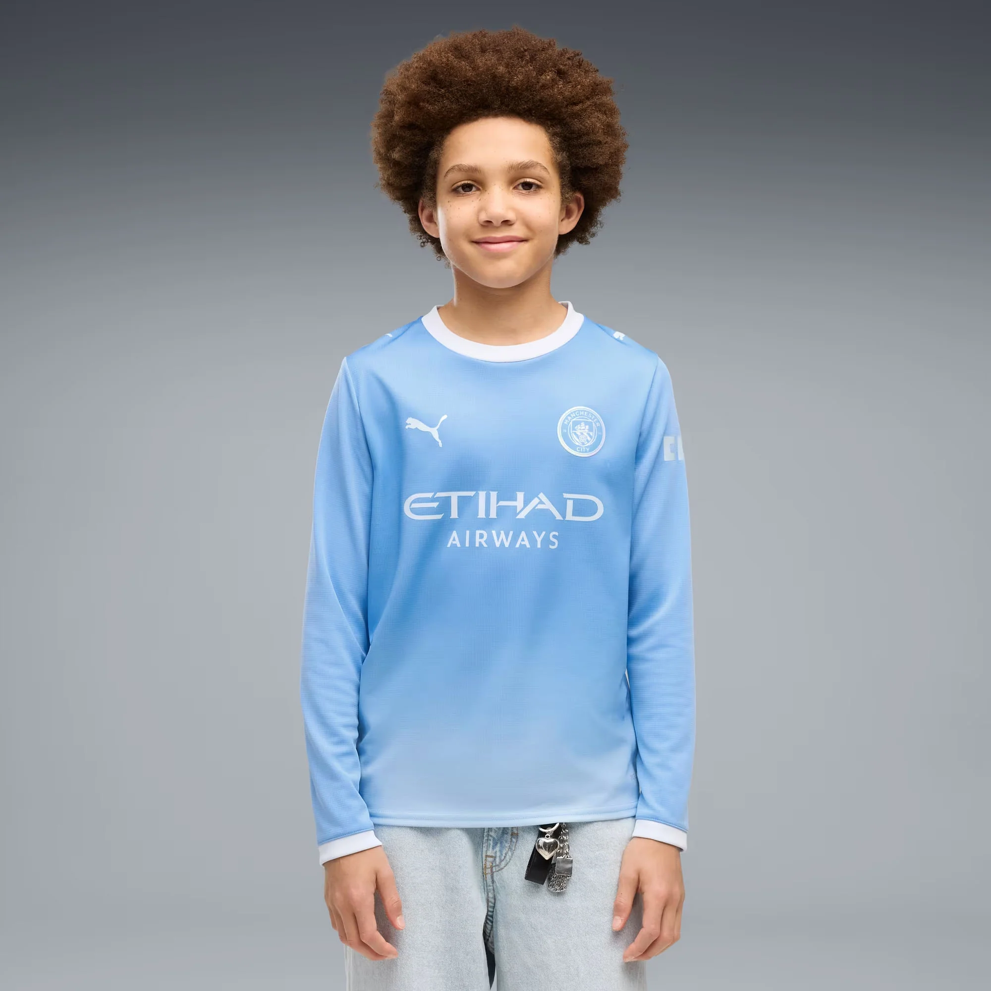 Man City 26/27 Home L/S Football Shirt Jnr - Image 2
