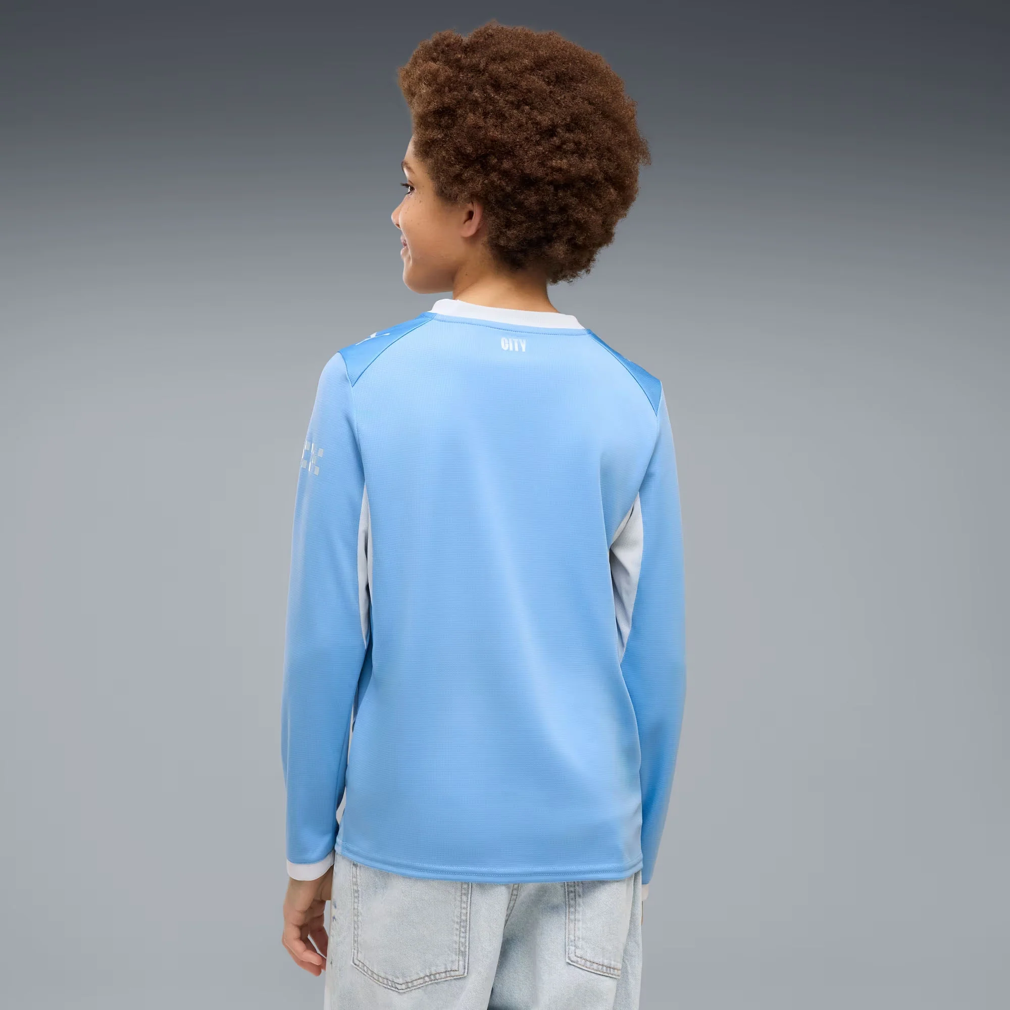 Man City 26/27 Home L/S Football Shirt Jnr - Image 3