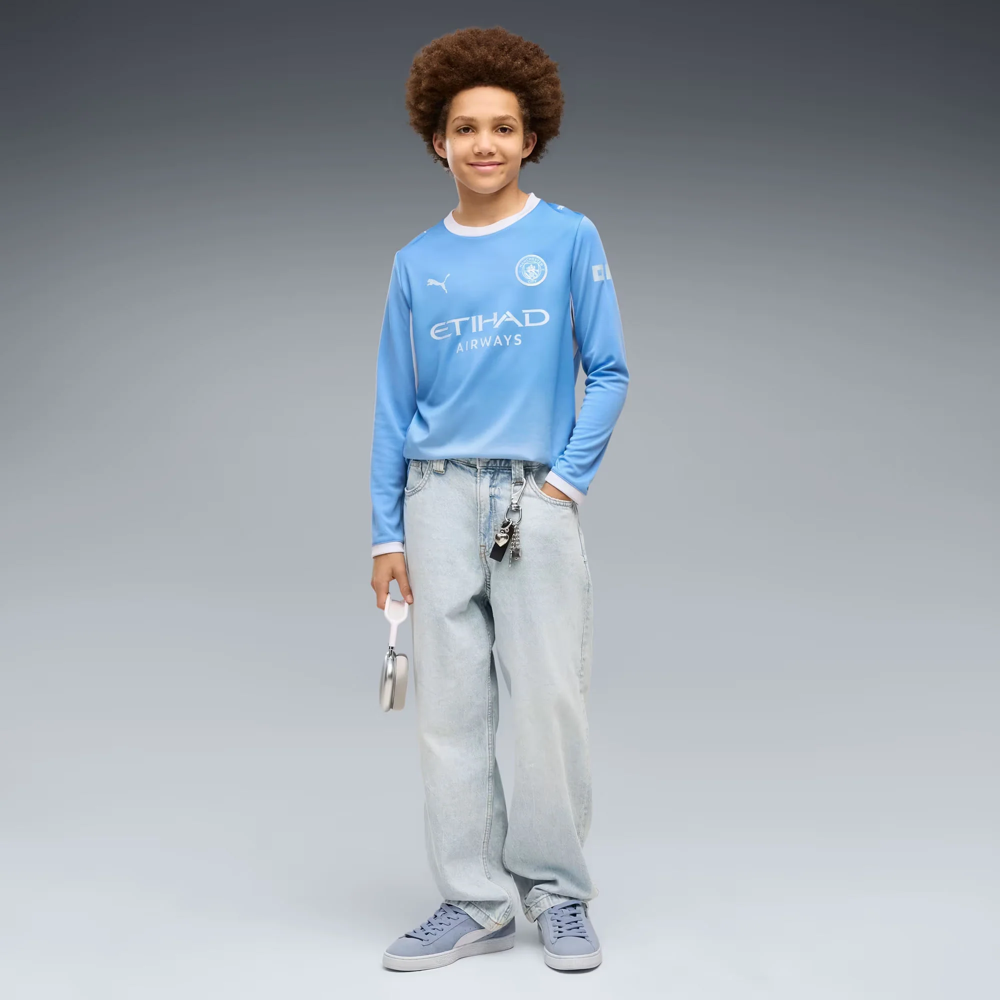 Man City 26/27 Home L/S Football Shirt Jnr - Image 4