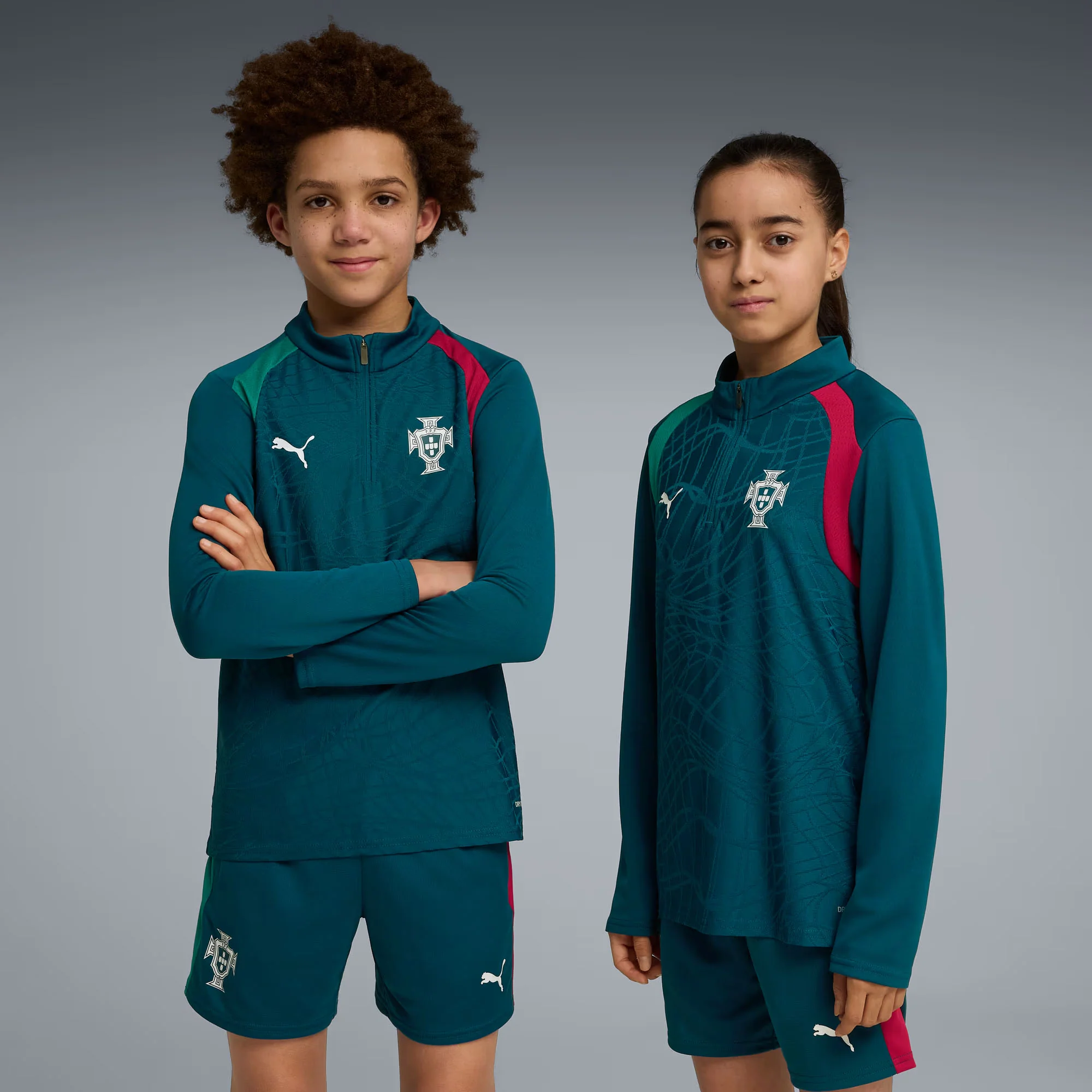 Portugal 26 Training Football 1/4 Zip Top Jnr - Image 5