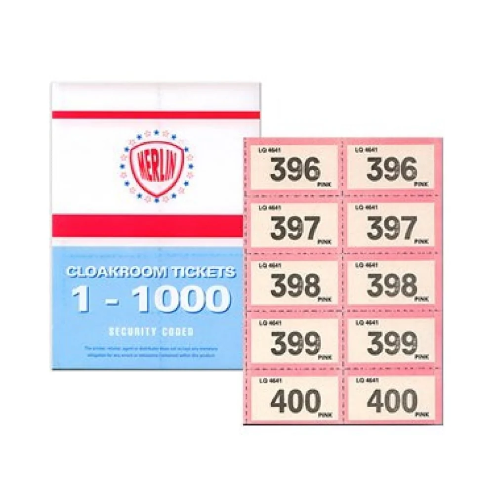 Raffle & Cloakroom Tickets - 1000