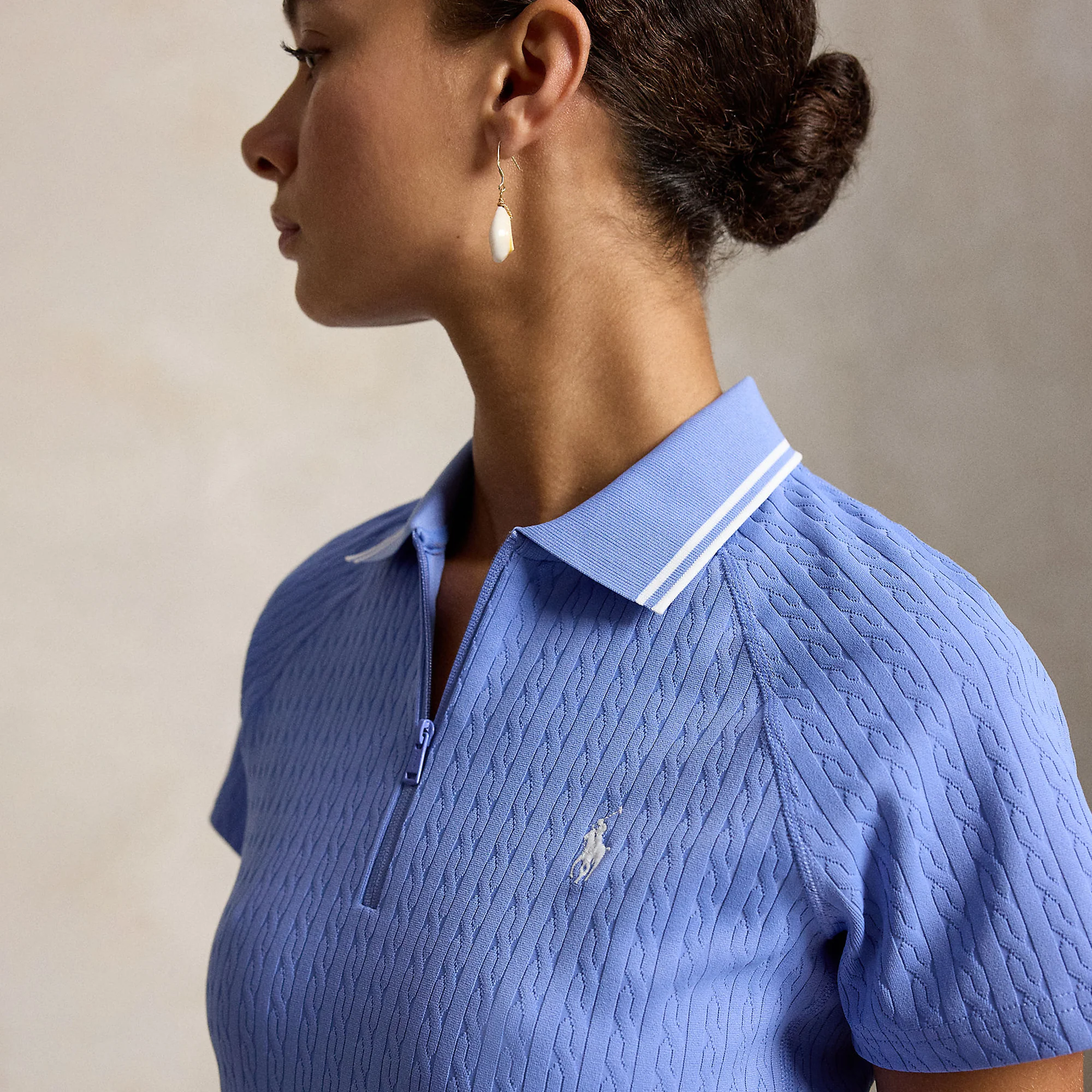 RLX Half Zip Knit Ladies Polo Shirt - Image 4