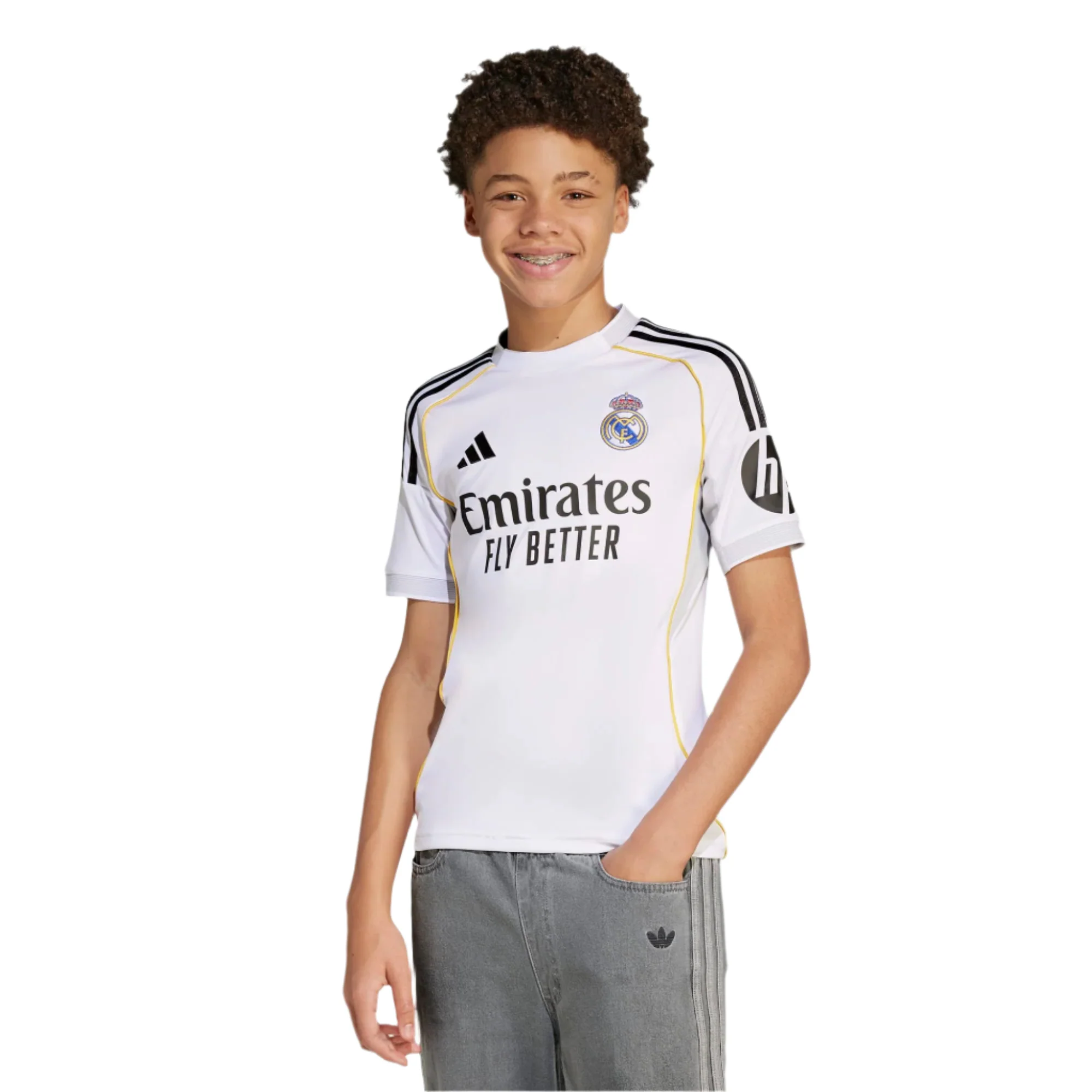 Real Madrid 25/26 Home Football Shirt Jnr - Image 3