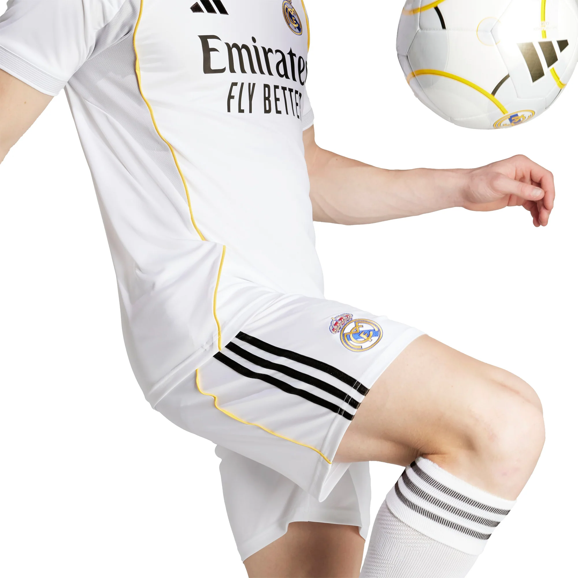 Real Madrid 25/26 Home Football Shorts - Image 4