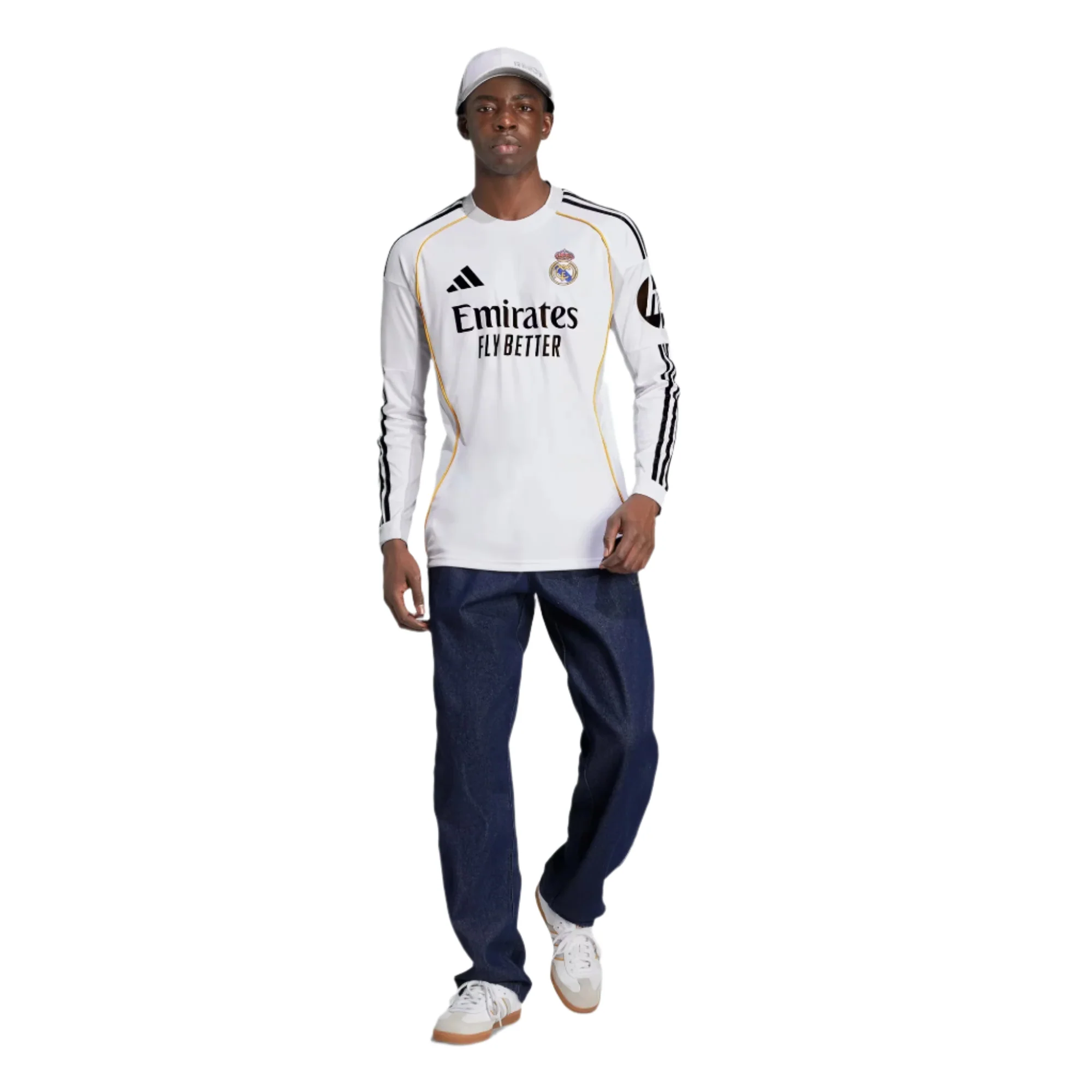 Real Madrid 26/26 Home L/S Football Shirt - Image 3