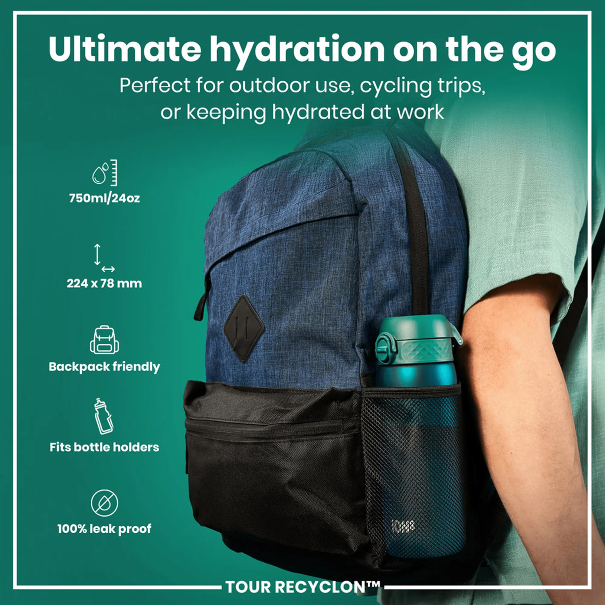 Recyclon Water Bottle (750ml) - Image 2