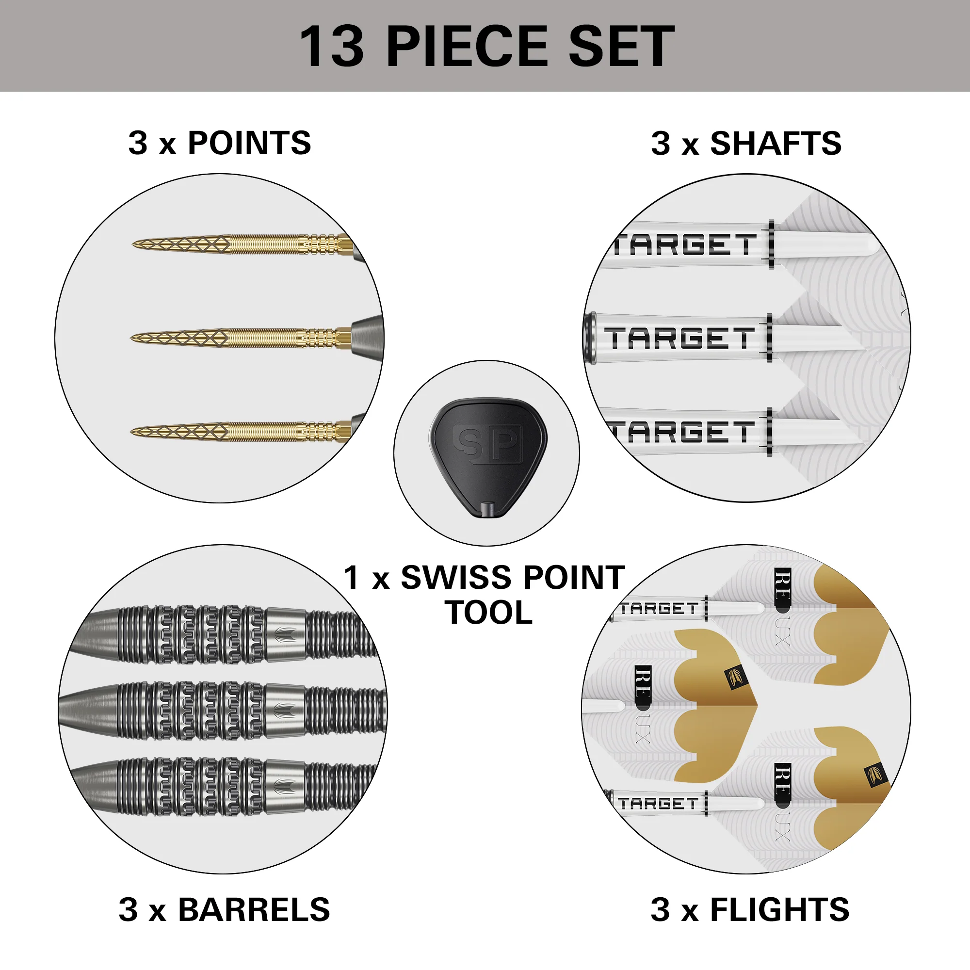 Redux 02 90% Tungsten - Swiss Point Steel Tip Darts - Image 3