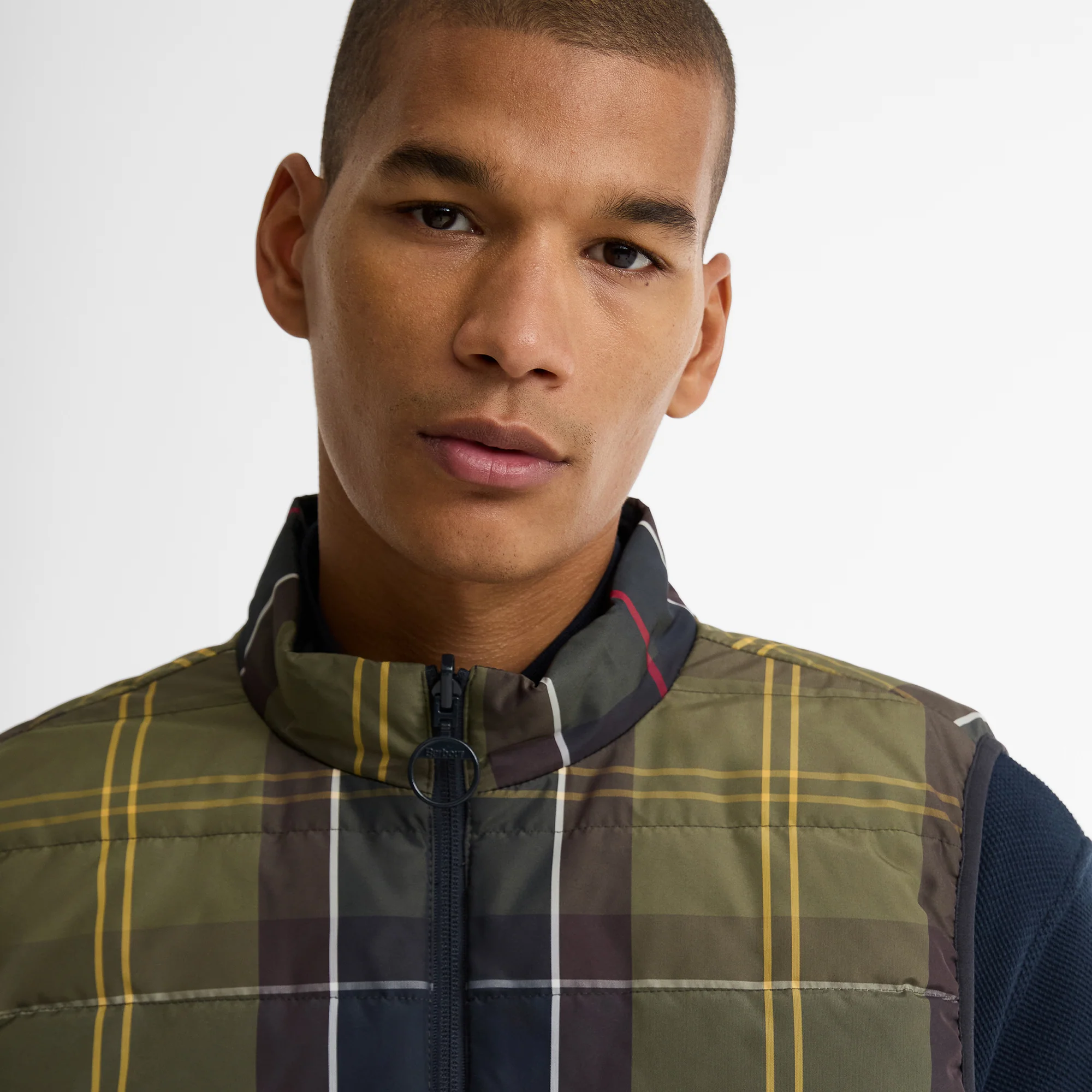 Reversible Tartan Puffer Gilet - Image 5