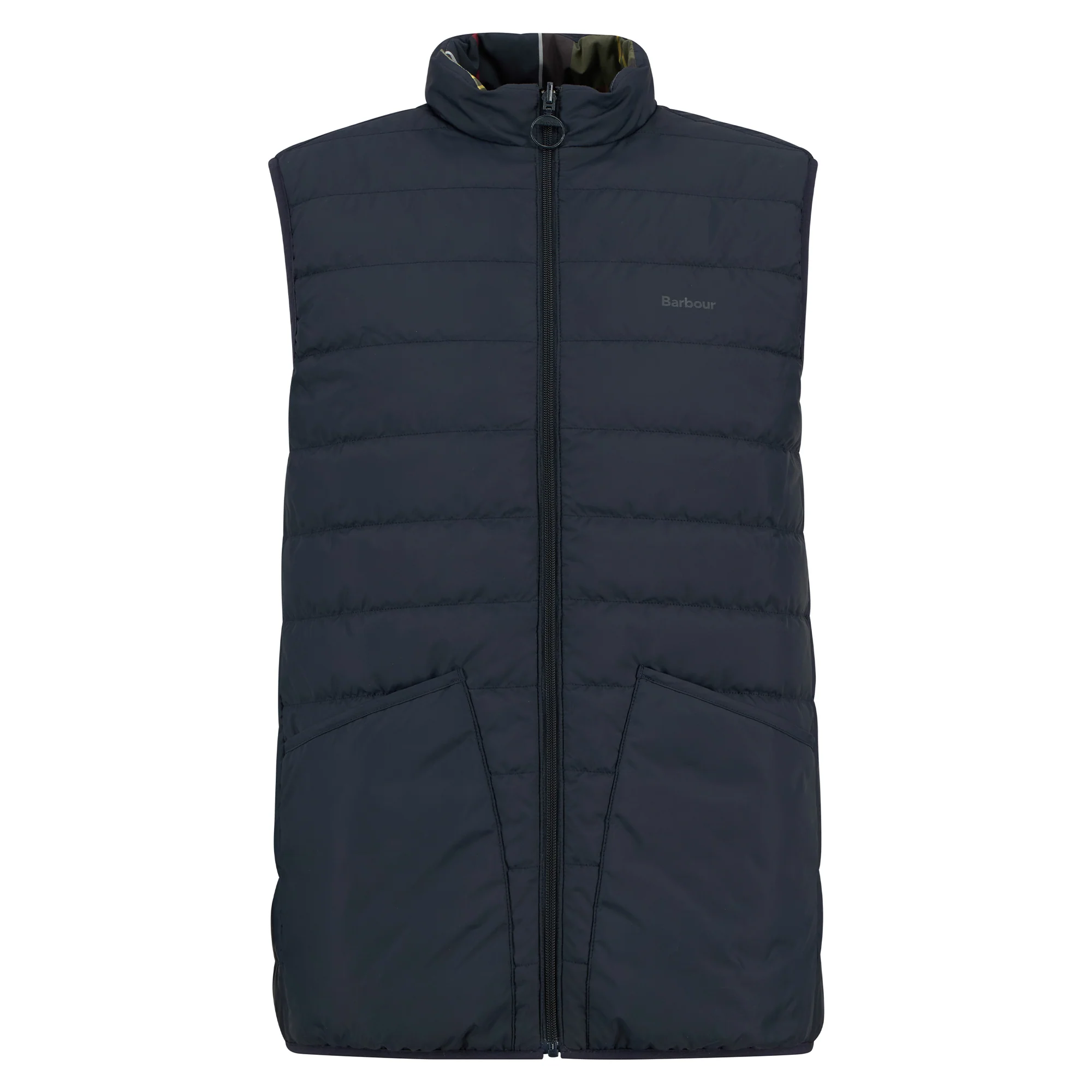 Reversible Tartan Puffer Gilet - Image 9