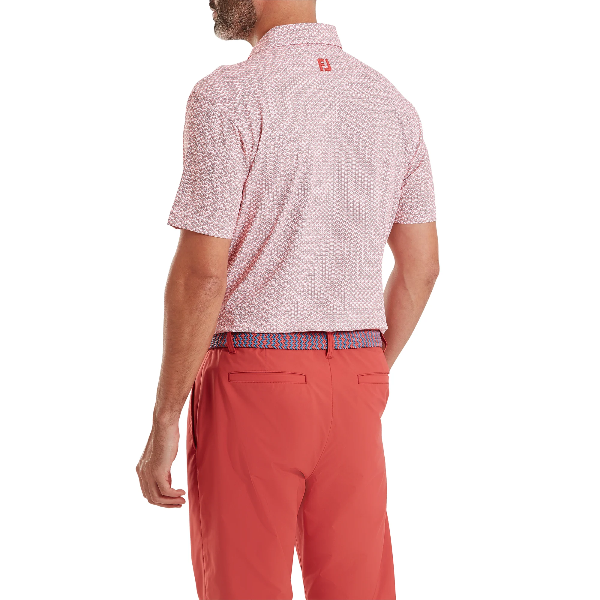 Scallop Geo Pique Polo Shirt - Image 3