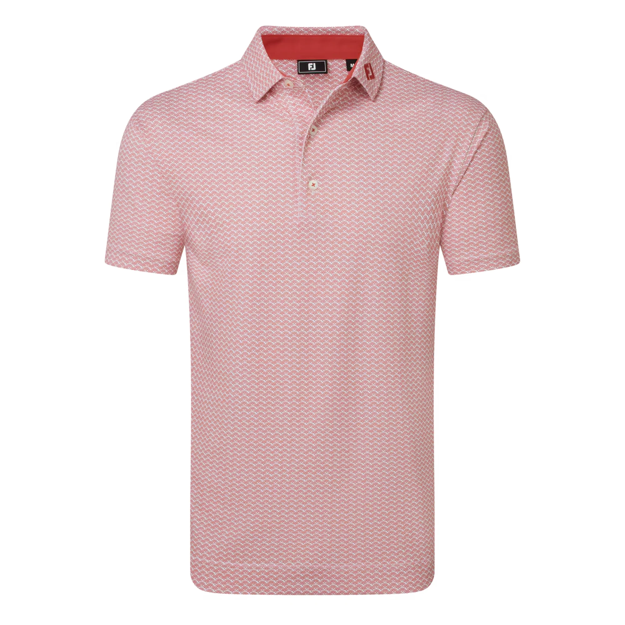 Scallop Geo Pique Polo Shirt - Image 5