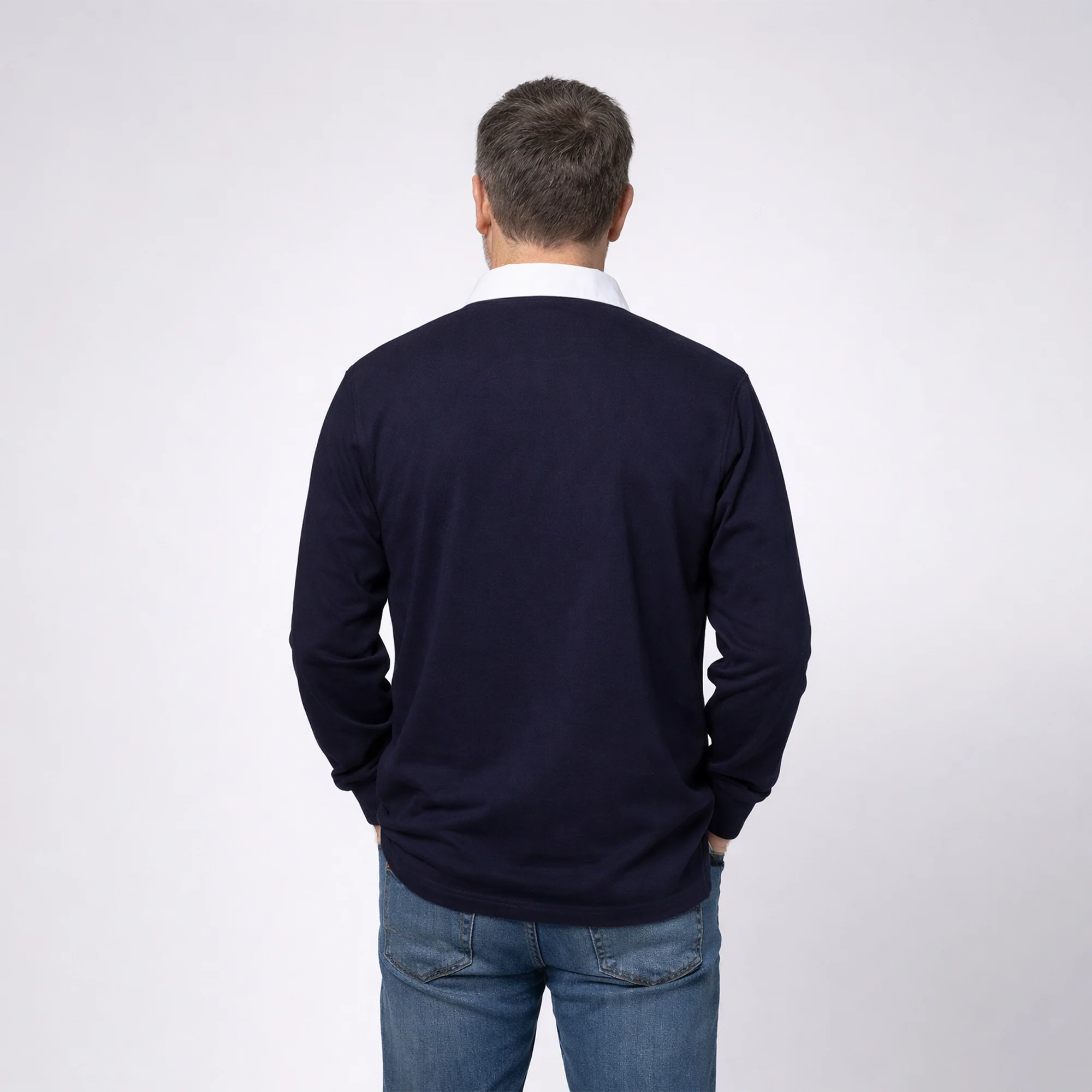 Scotland Home Retro Rugby Long Sleeve Shirt - Image 2