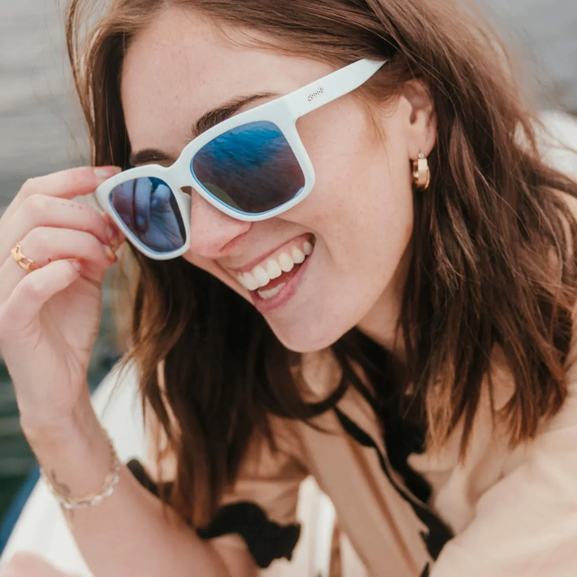 Sea Foam Party Favour Sunglasses - Image 4