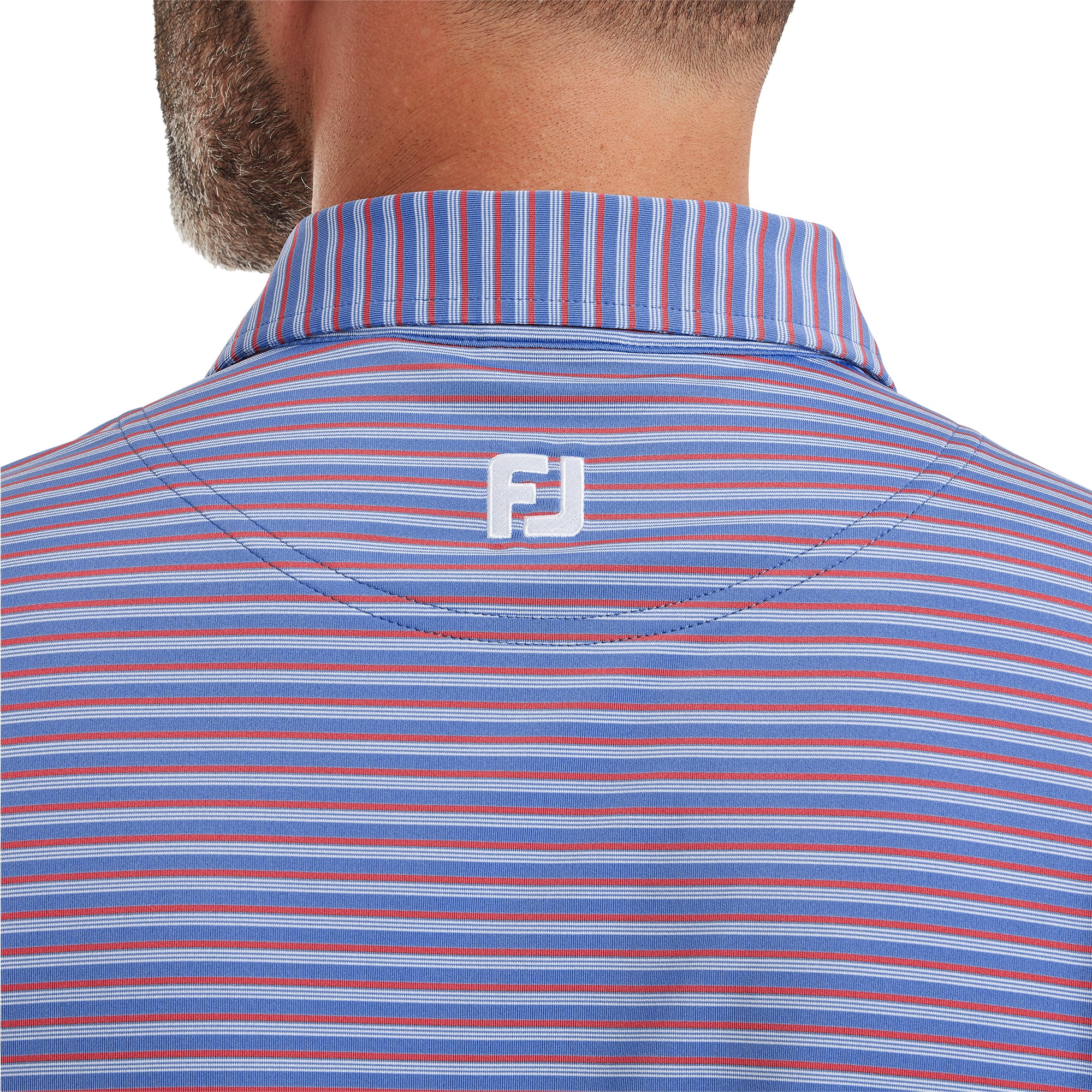 Shadow Stripe Lisle Polo Shirt - Image 4
