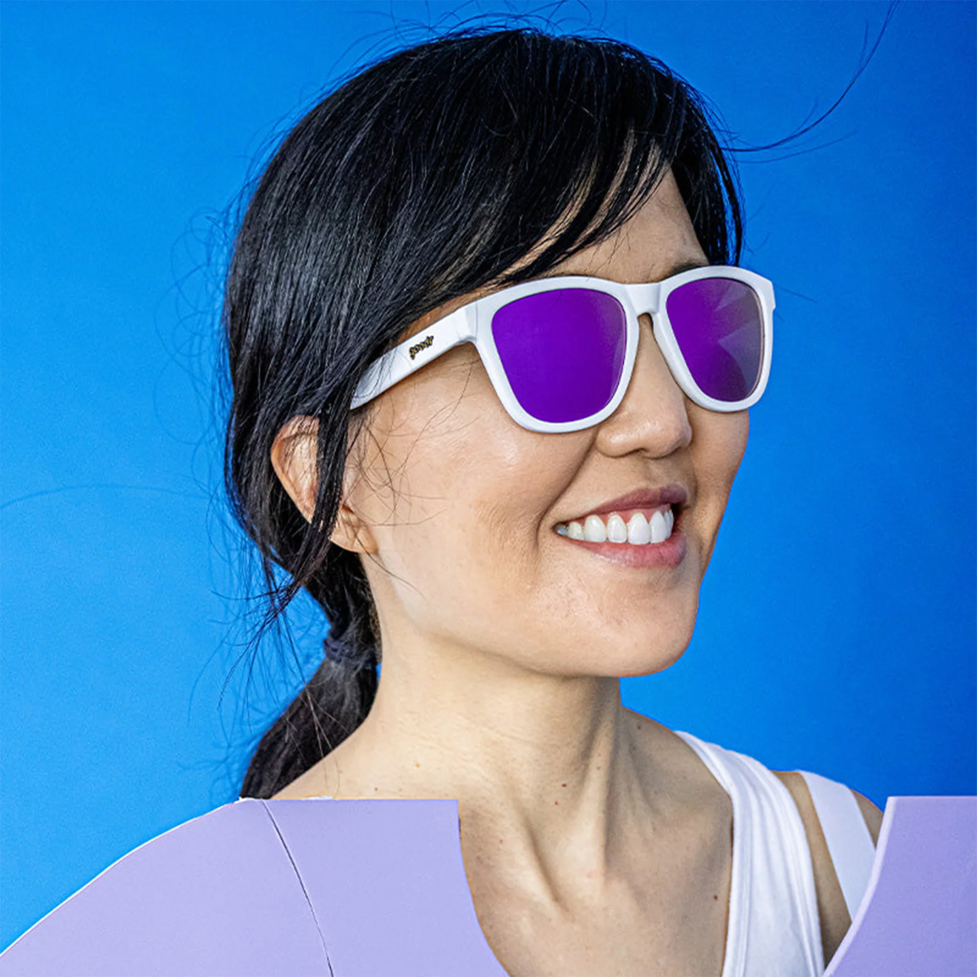 Side Scroll Eye Roll Sunglasses - Image 2