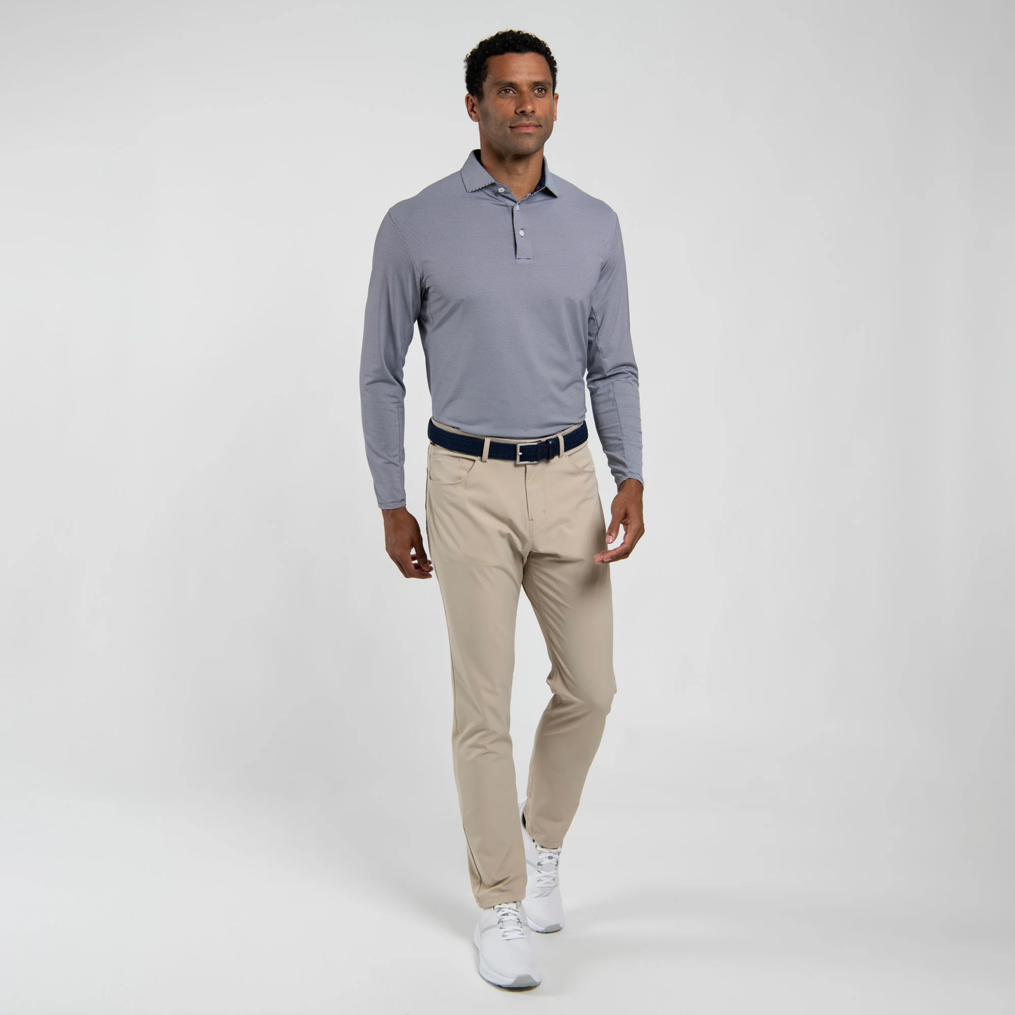 Soren Stripe Golf Polo L/S - Image 4