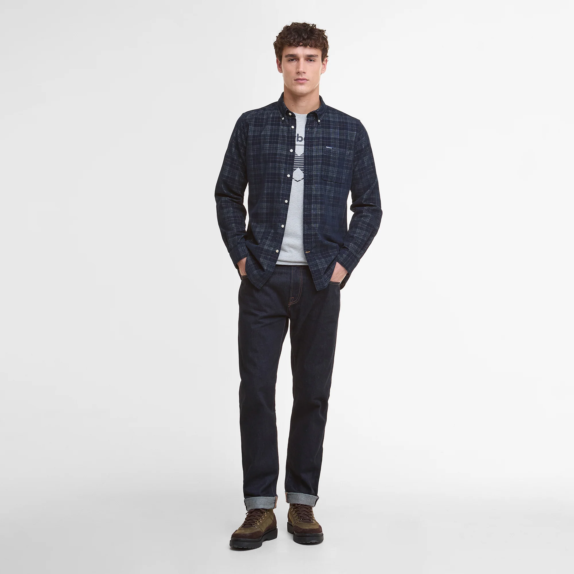 Southfield Tailored Checked Cord Shirt - Image 3