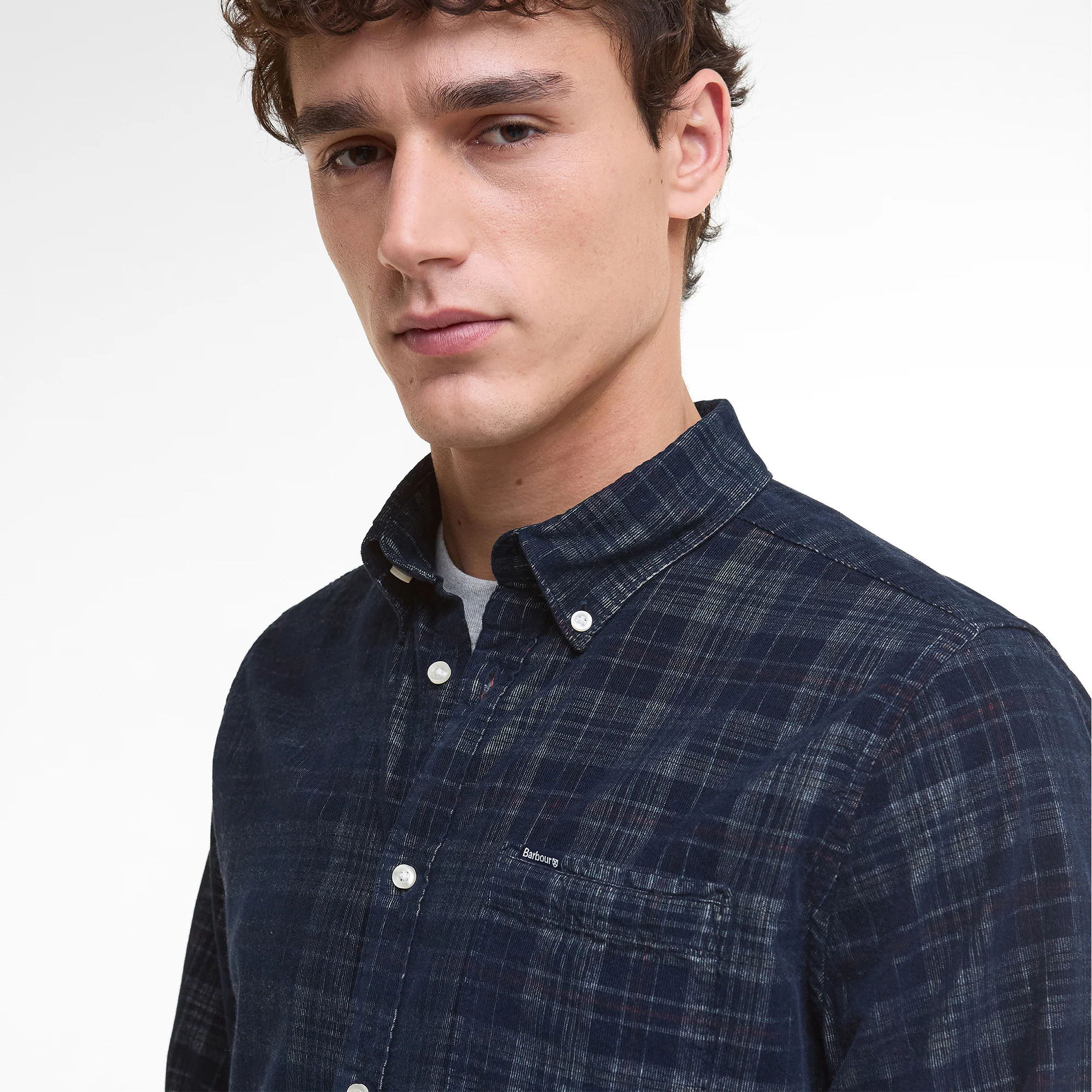 Southfield Tailored Checked Cord Shirt - Image 4