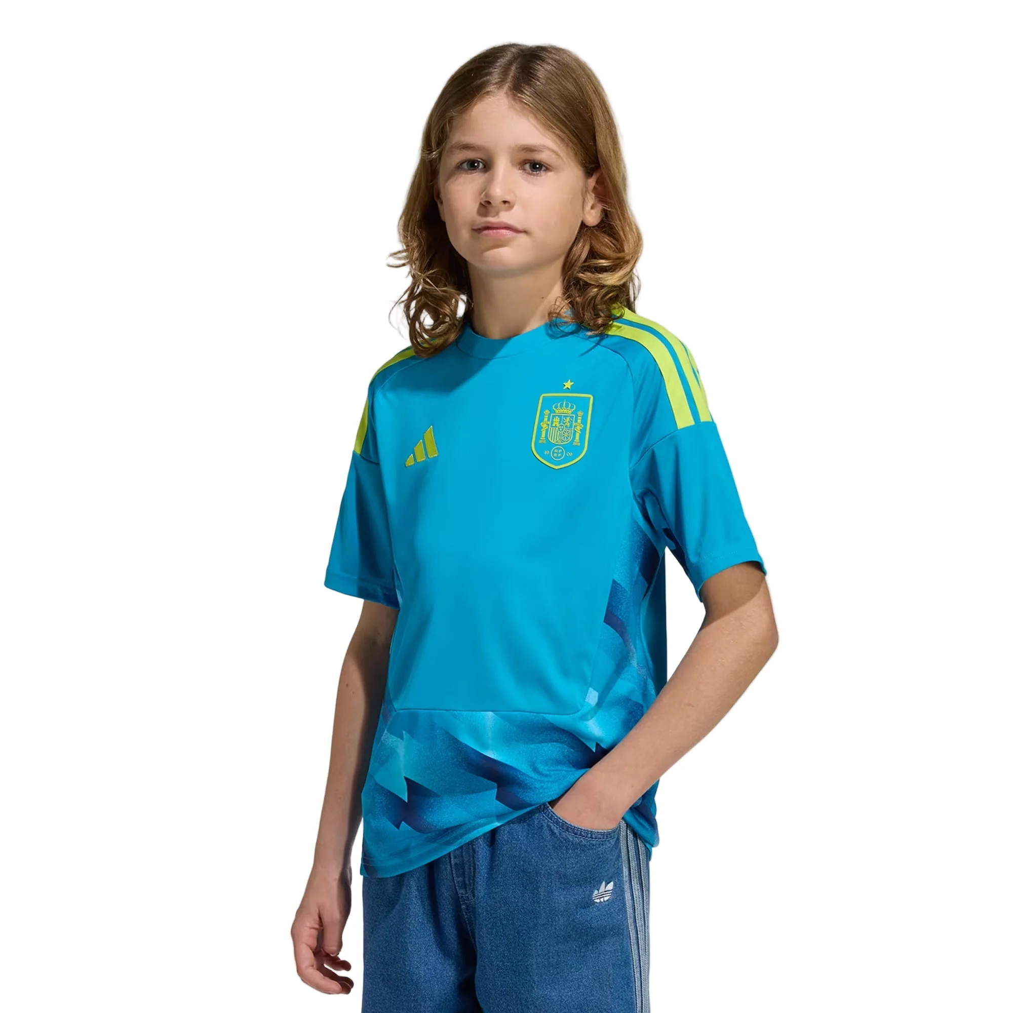 Spain 26 Home GK Football Shirt Jnr - Image 4