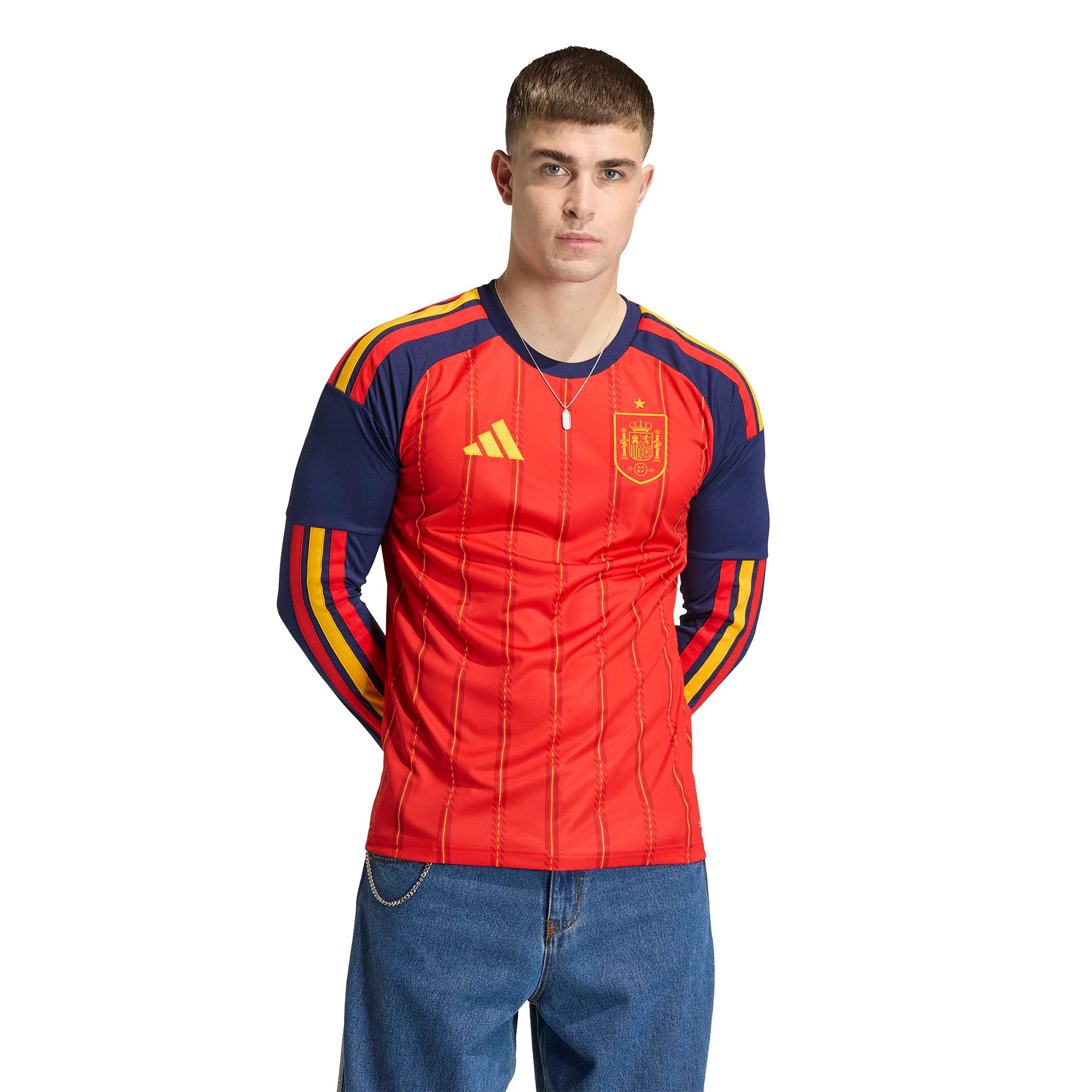 Spain 26 Home Long Sleeve Football Shirt