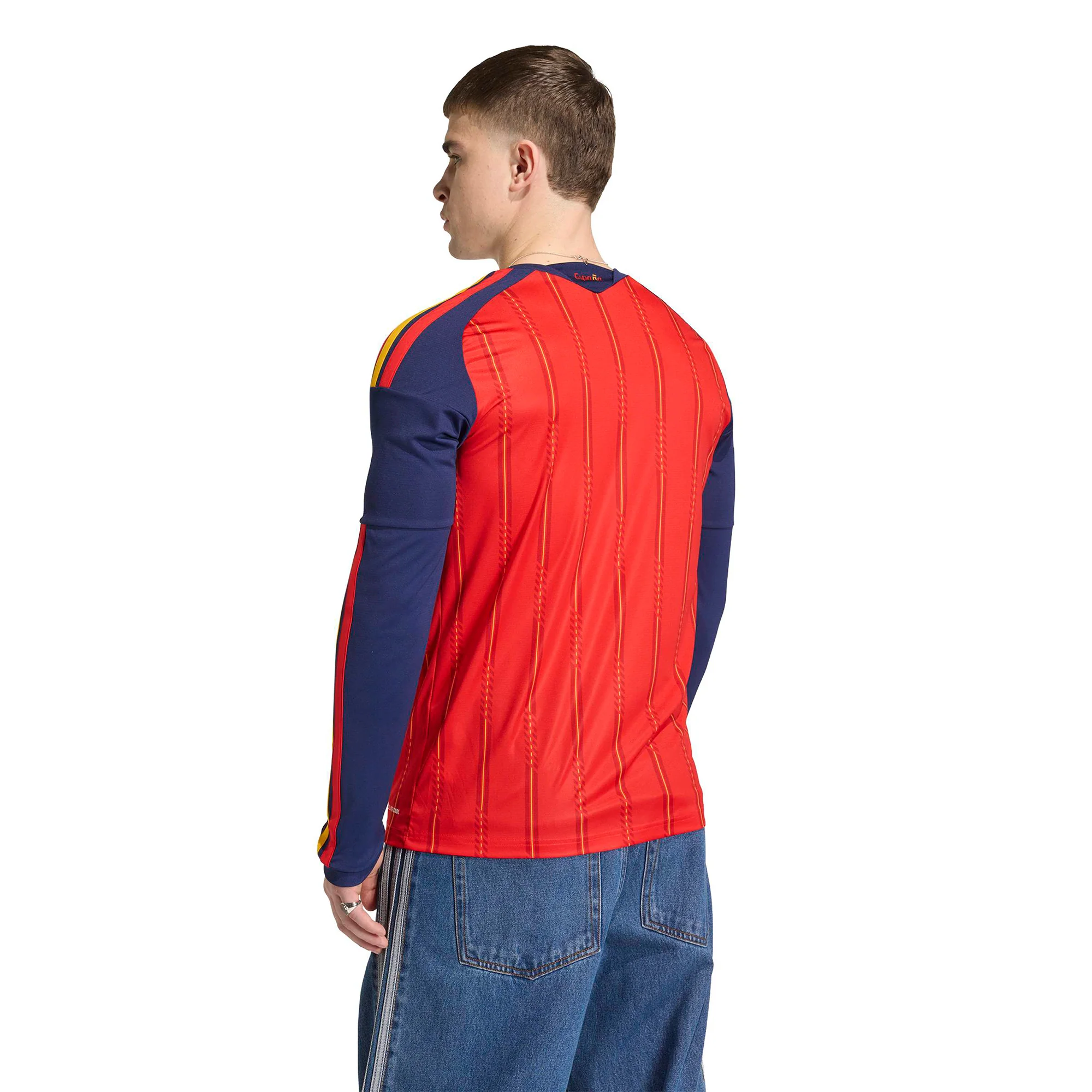 Spain 26 Home Long Sleeve Football Shirt - Image 2