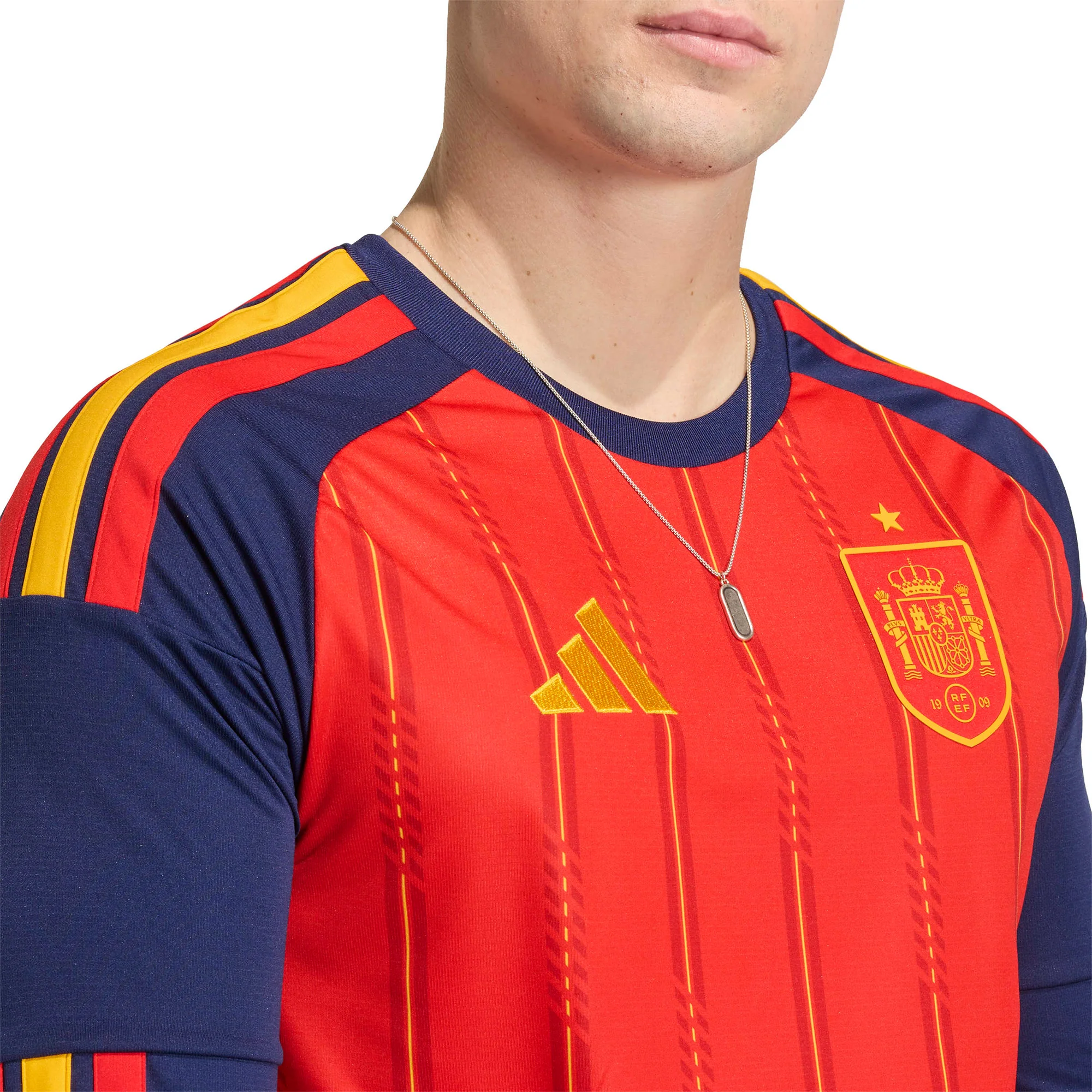 Spain 26 Home Long Sleeve Football Shirt - Image 4