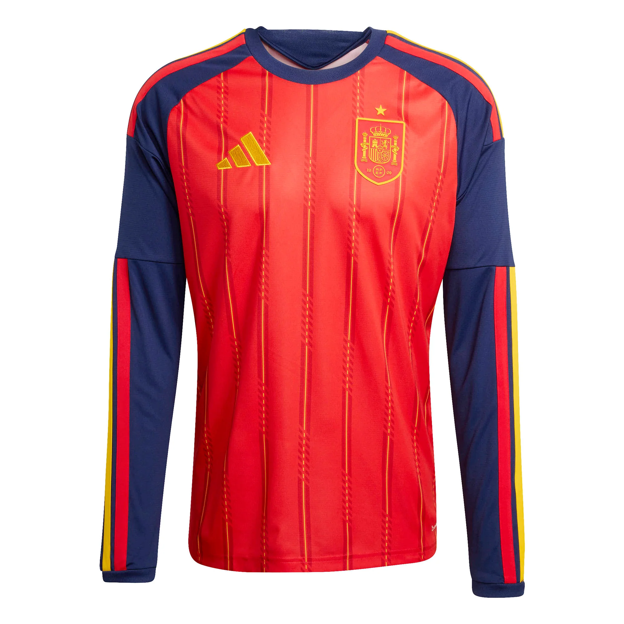 Spain 26 Home Long Sleeve Football Shirt - Image 9