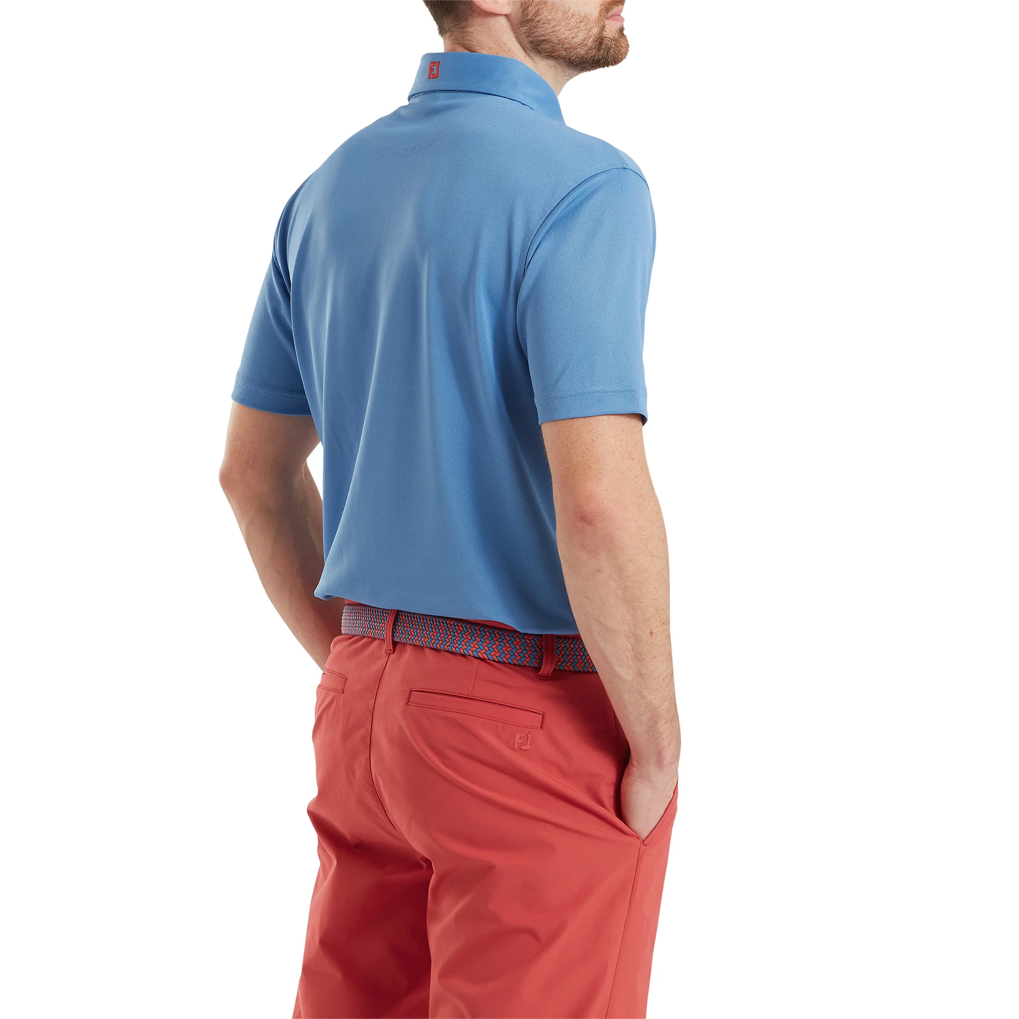 Stretch Pique Solid Polo Shirt - Image 3