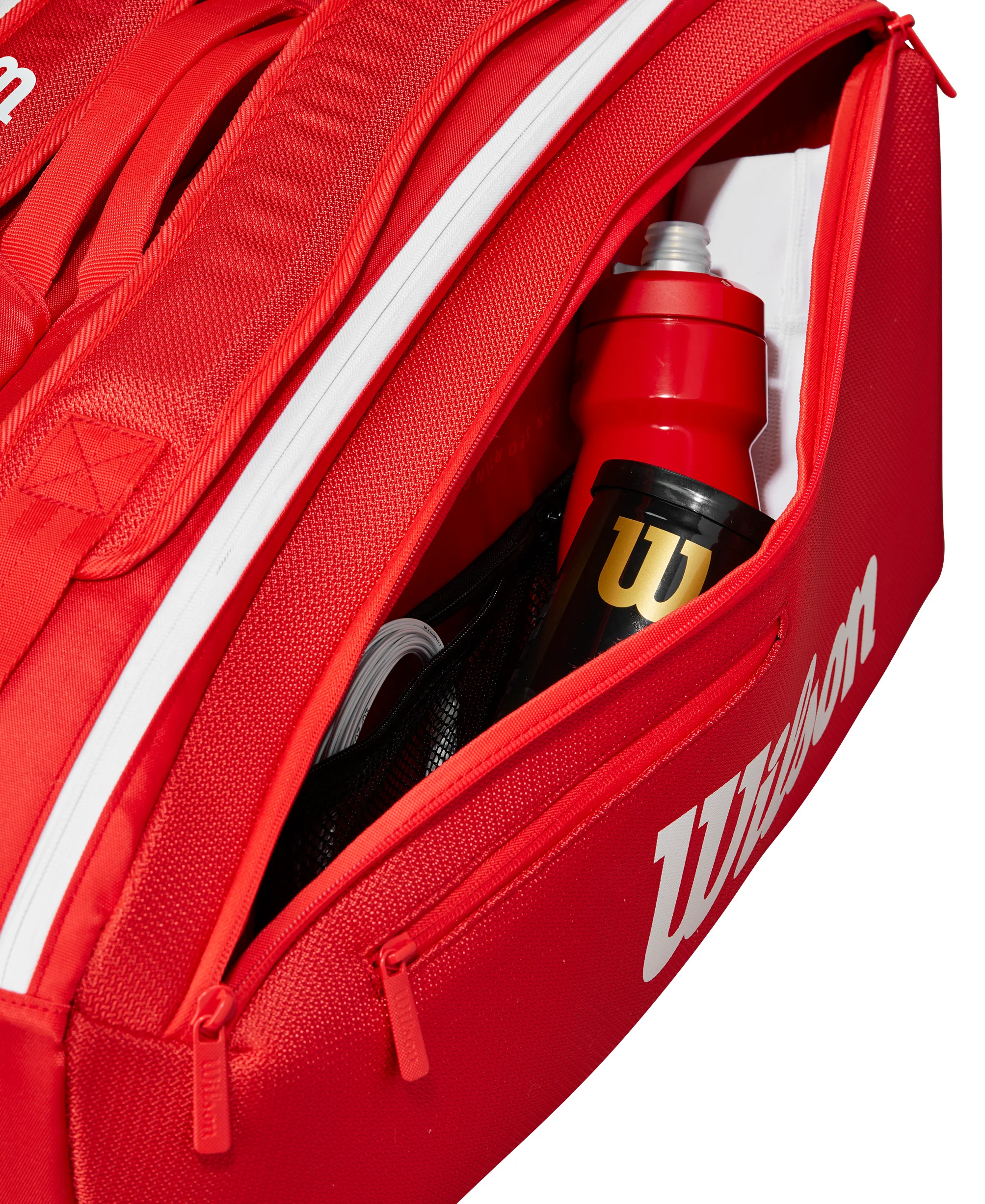Super Tour Wilson Red Racket Bag (9 Pack) - Image 6