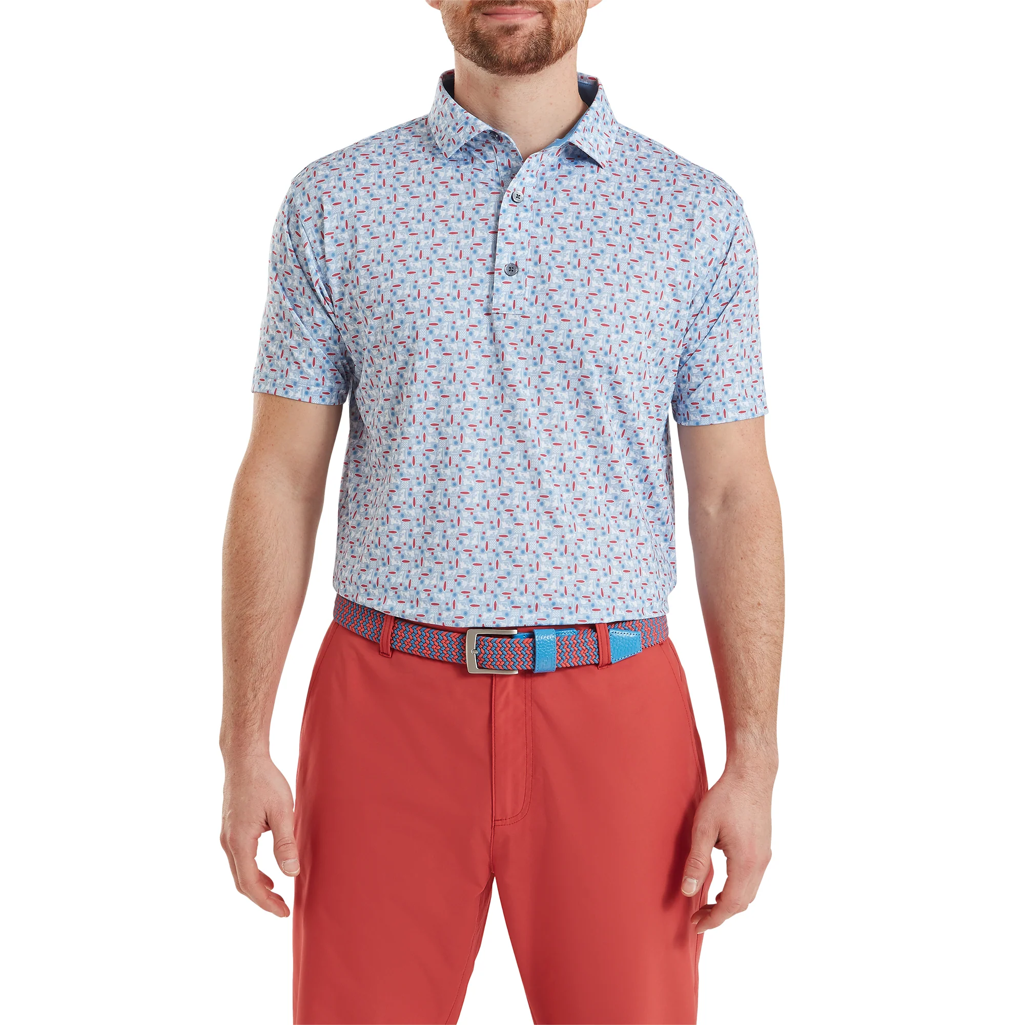Surfs Up Print Lisle Polo Shirt - Image 2