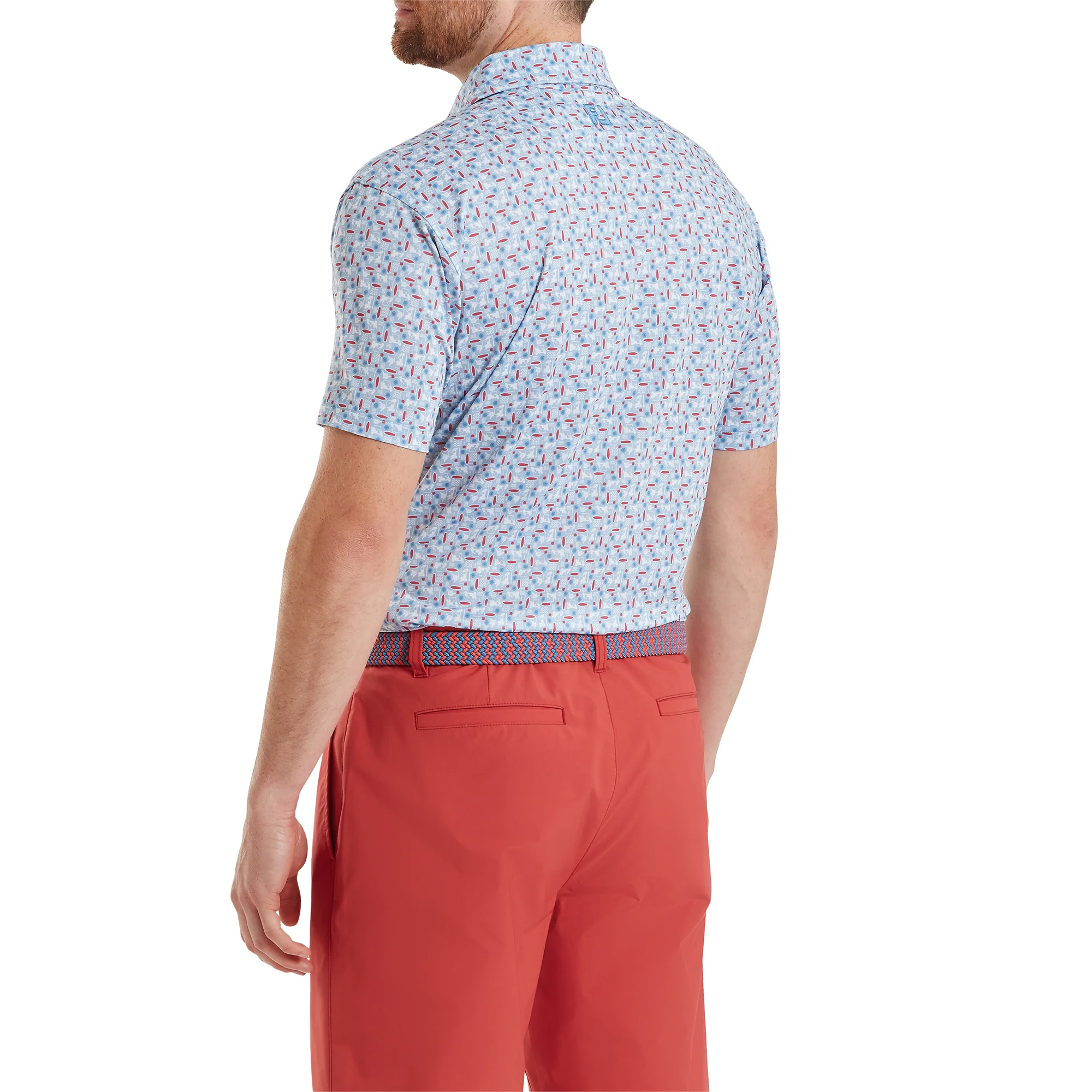 Surfs Up Print Lisle Polo Shirt - Image 3