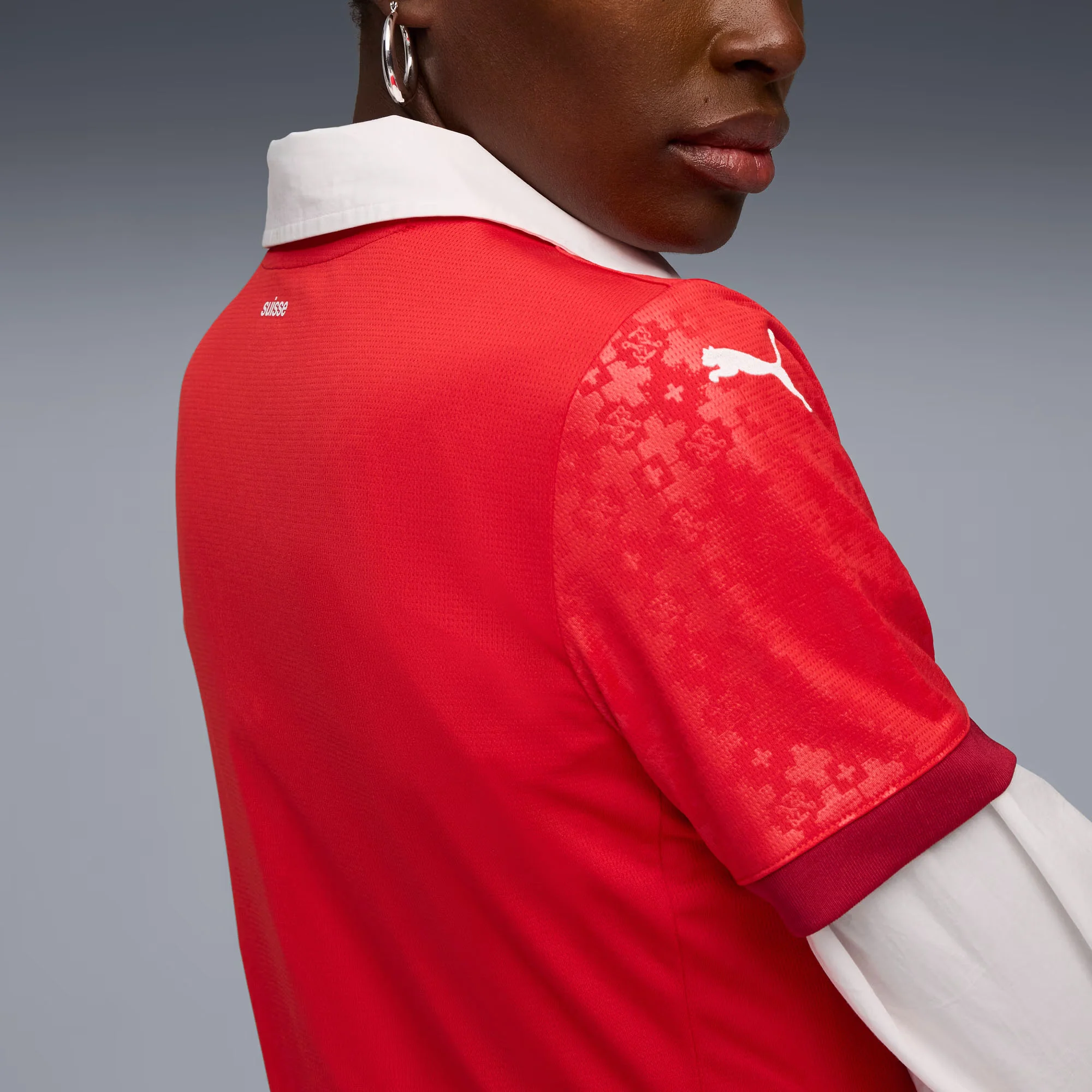 Switzerland Women's 25 Home Football Shirt - Women's - Image 3