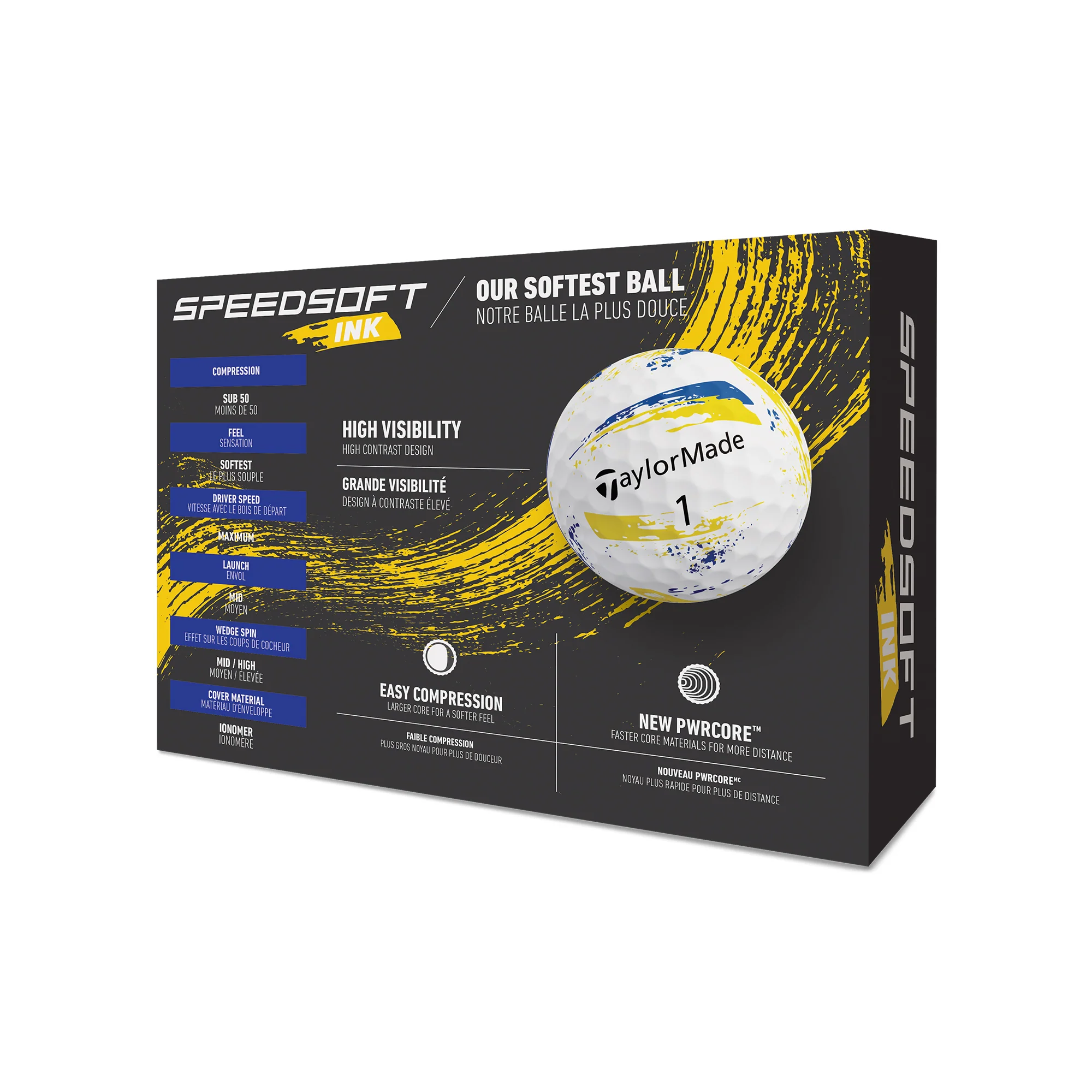 Speedsoft Yellow Ink Golf Balls (Dozen) - Image 3