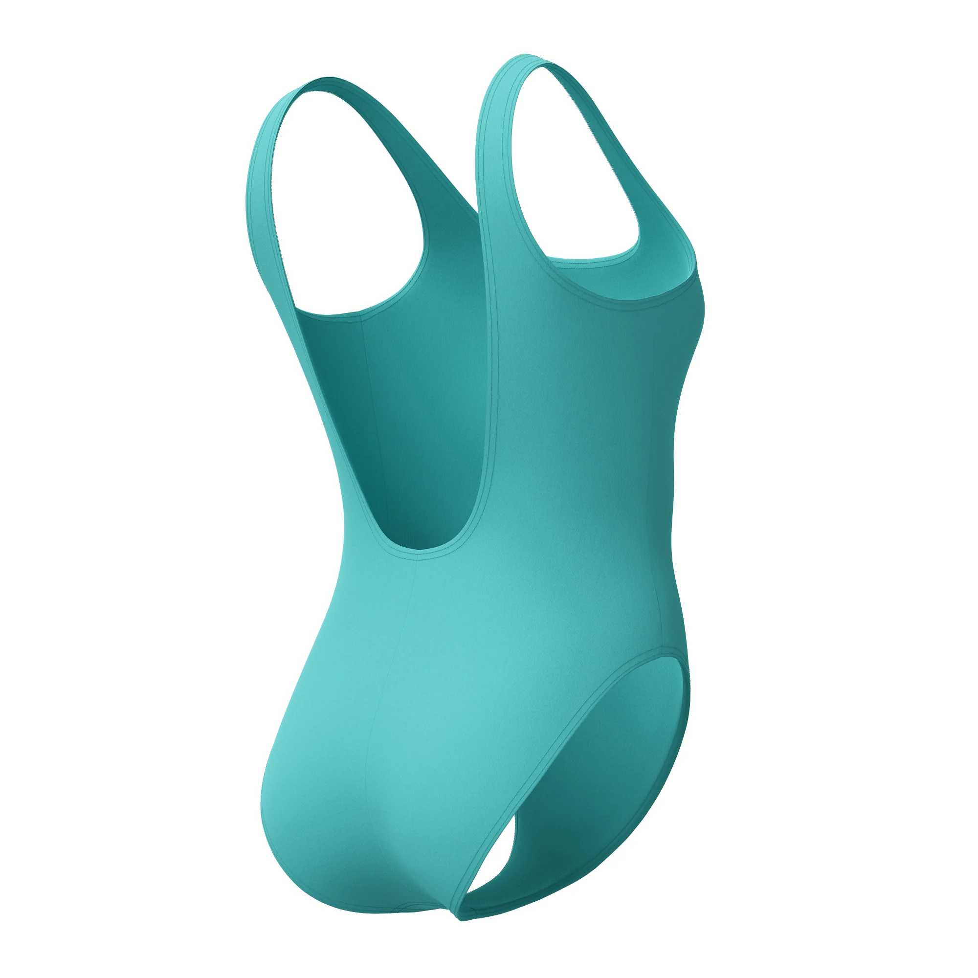 Textured Deep U-Back Swimsuit - Image 7