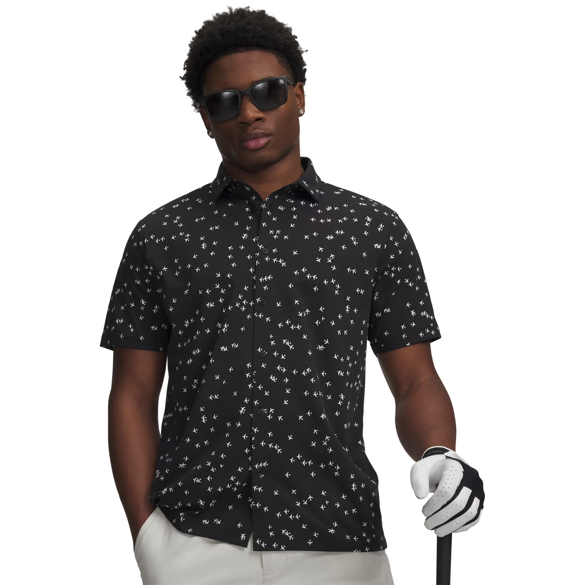 UA ArmourDry Golf Trip Button-Down Shirt