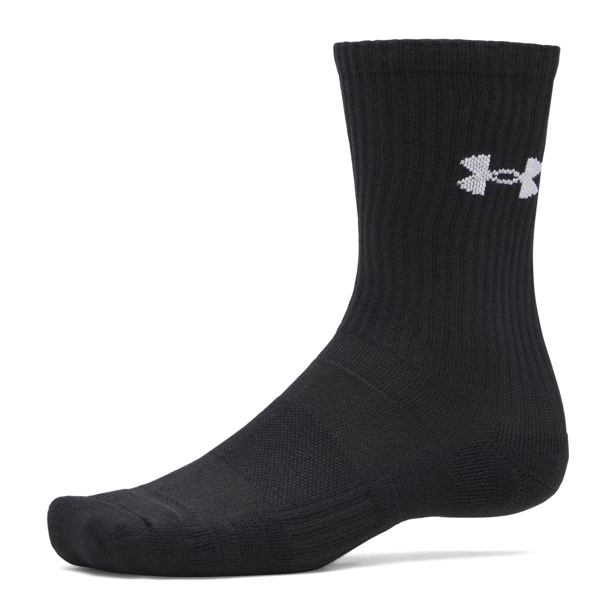 UA Performance Cotton Crew Socks (3 Pack) - Image 2