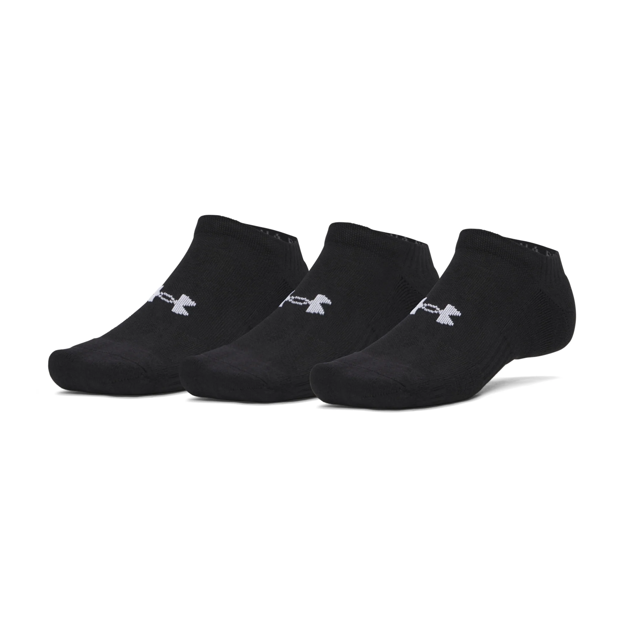 UA Performance Cotton No Show Socks (3 Pack)