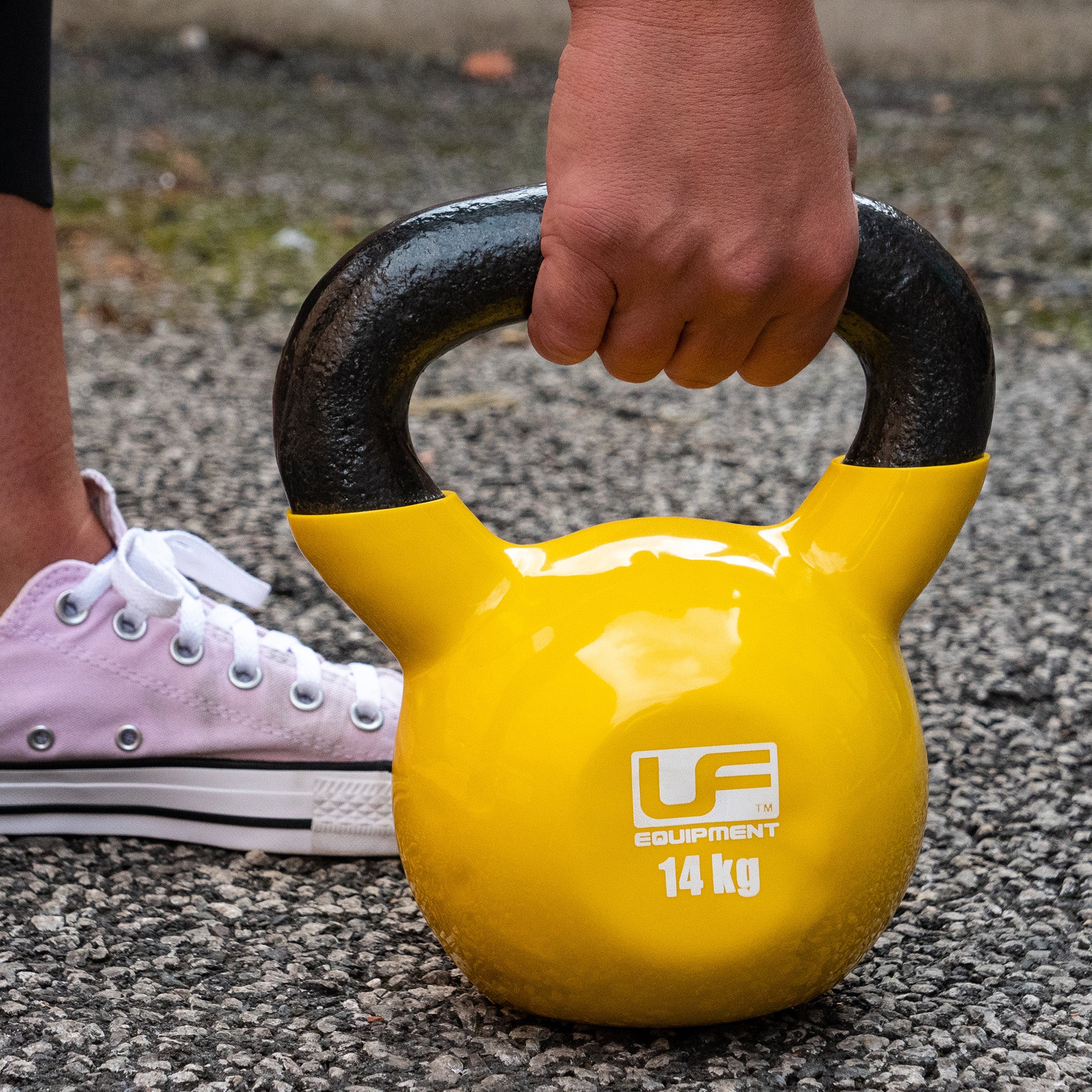 Vinyl Coated Cast Iron Kettlebell - 14KG - Image 2