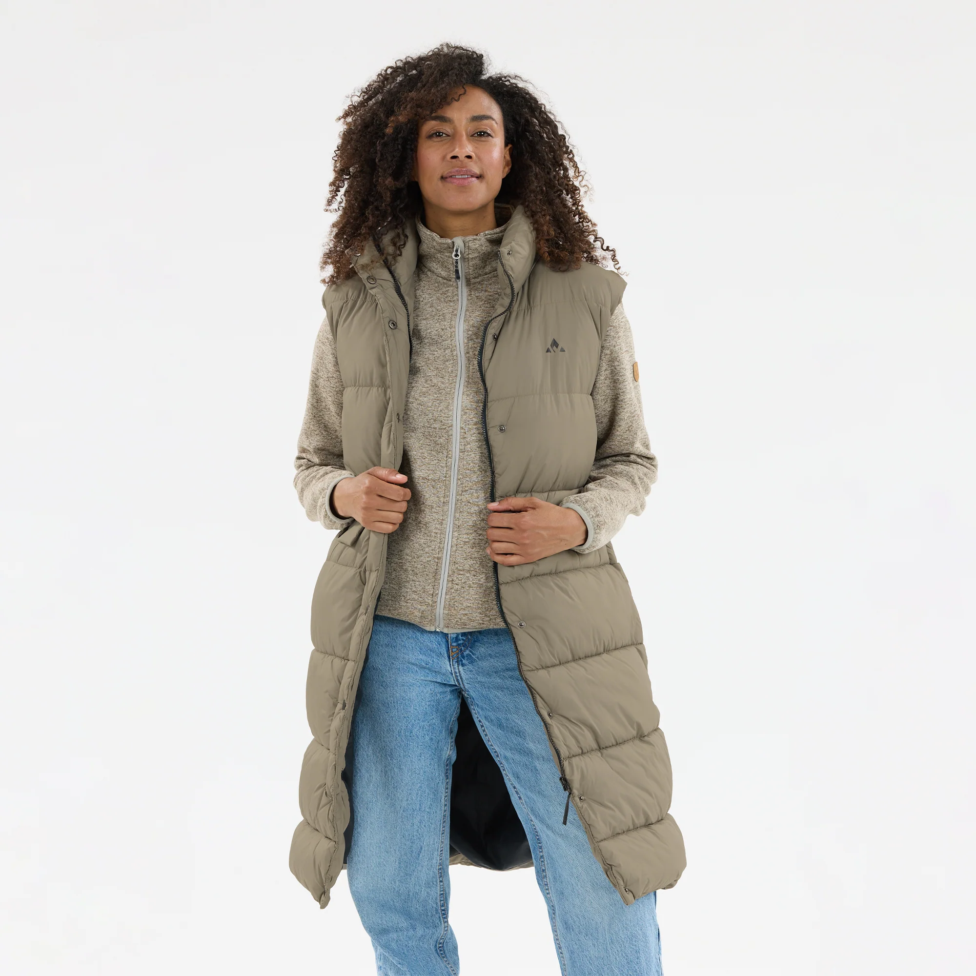 Women's Amaretto Long Puffer Vest