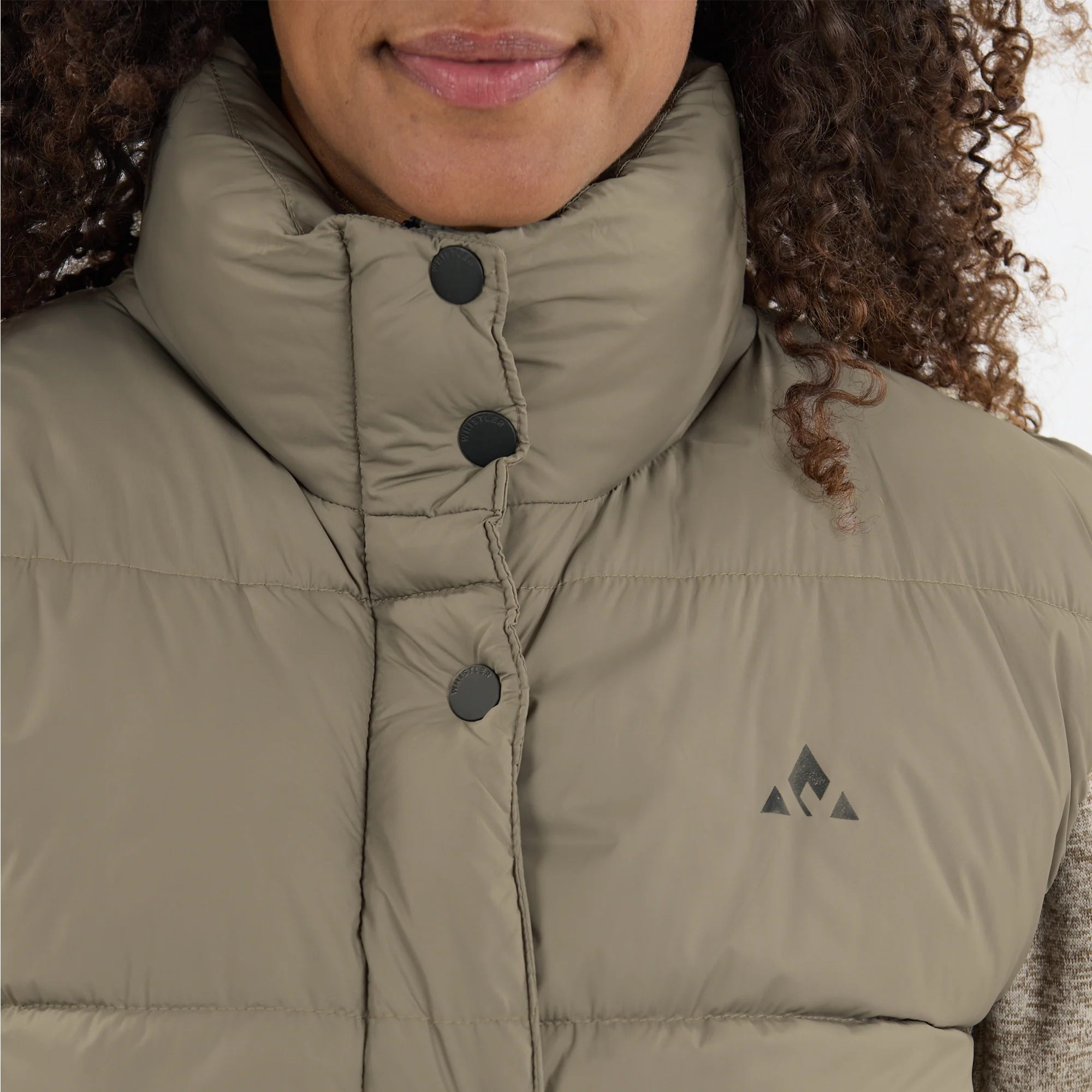 Women's Amaretto Long Puffer Vest - Image 3