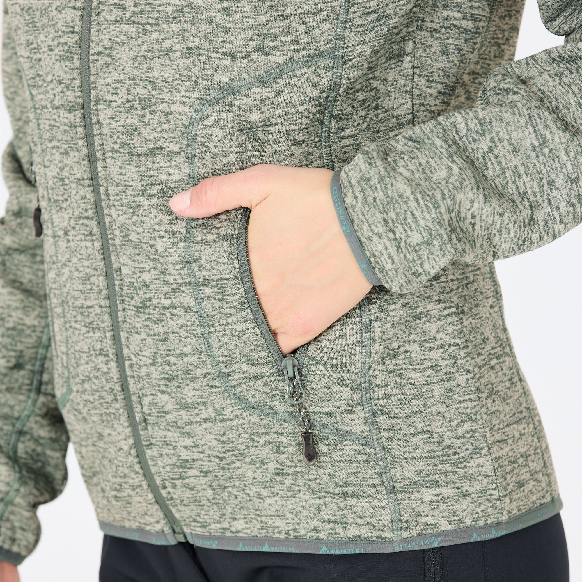 Women's Samani Melange Fleece Jacket - Image 4