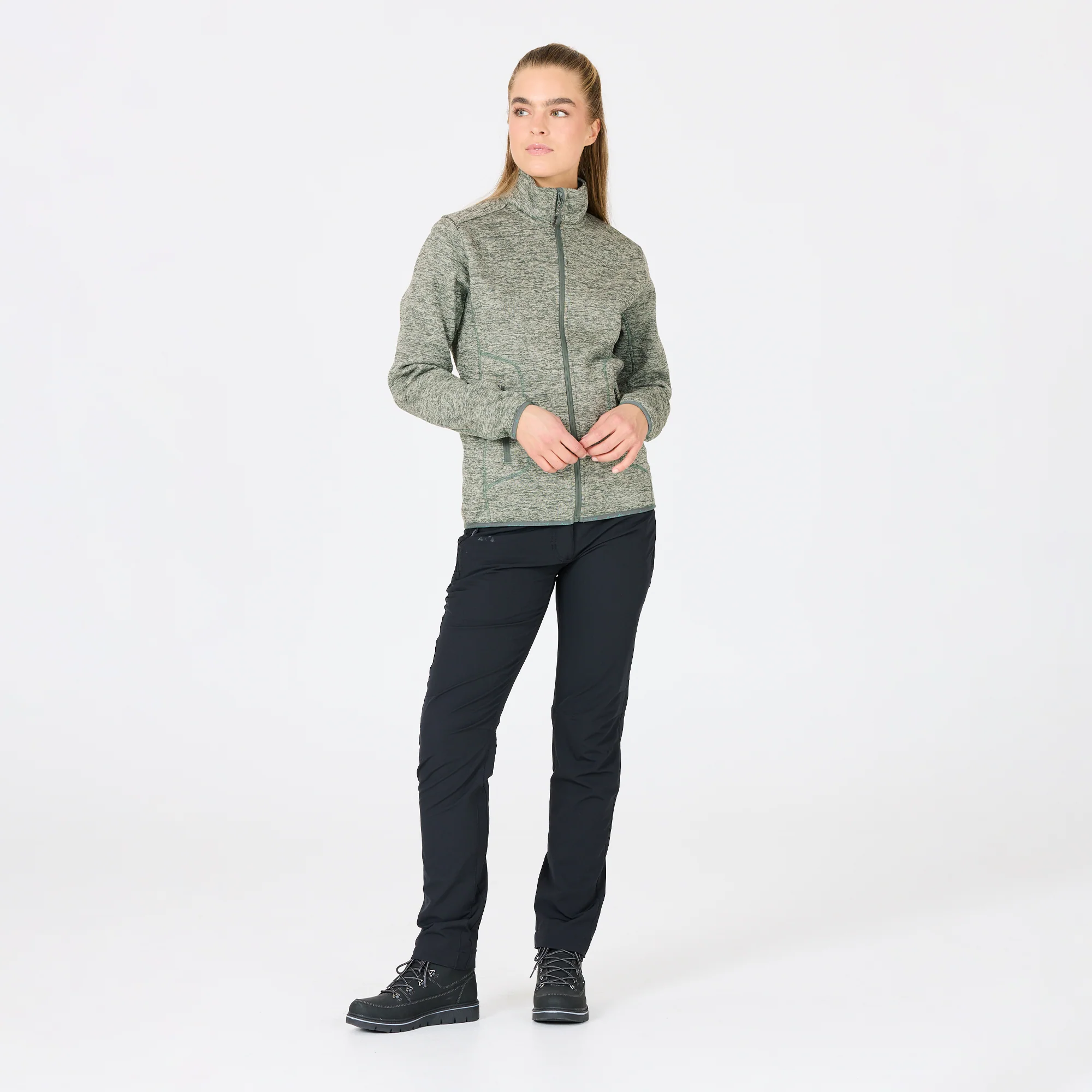 Women's Samani Melange Fleece Jacket - Image 6