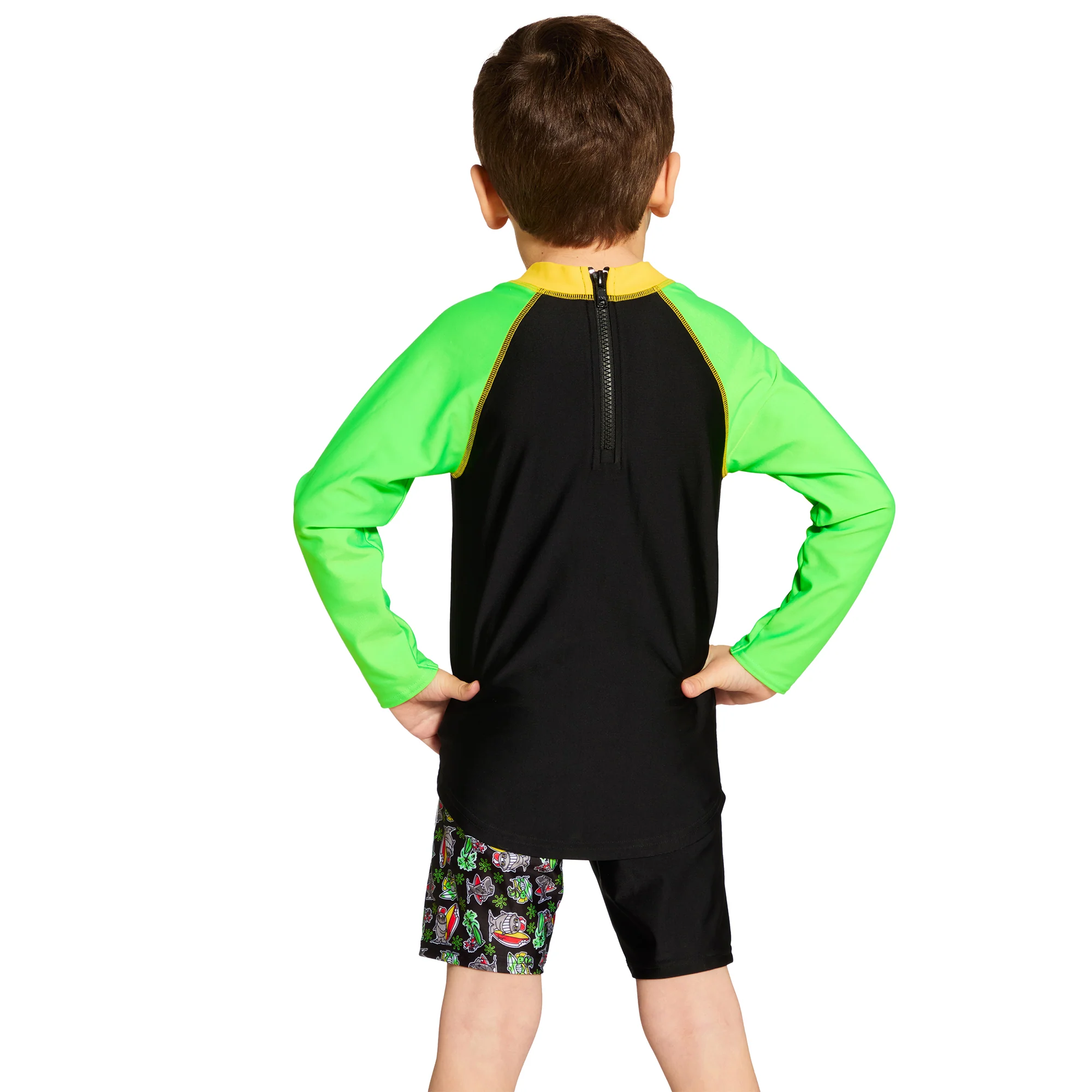 Finzilla Long Sleeve Zipped Sun Top - Image 2